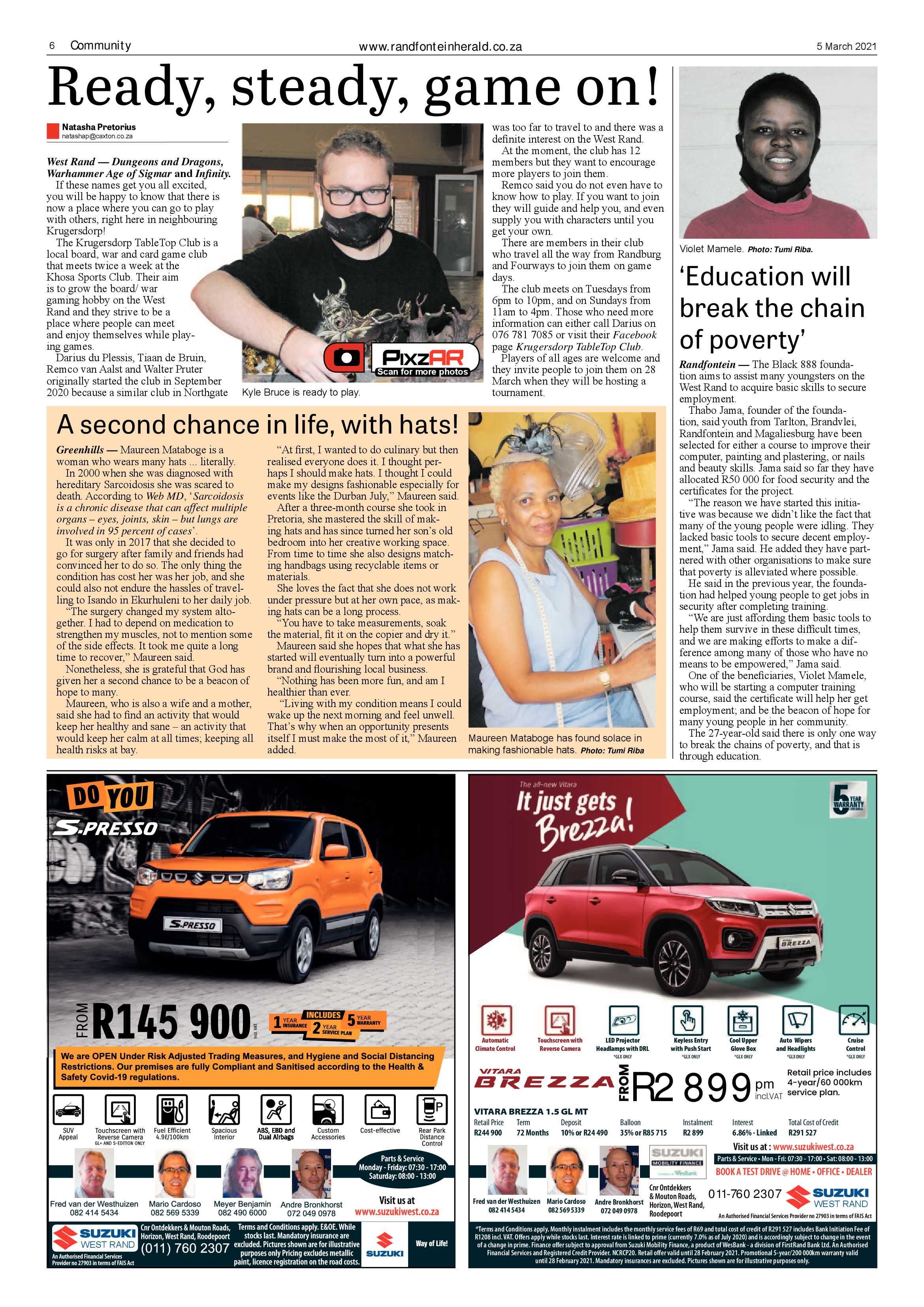 Randfontein Herald 5 March 2021 page 6