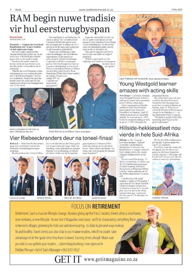 Randfontein Herald 5 May 2023 page 6