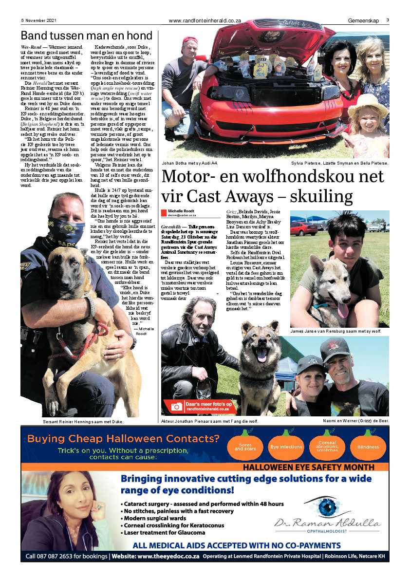 Randfontein Herald 5 November 2021 page 3