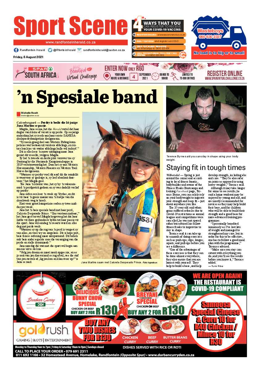 Randfontein Herald 6 August 2021 page 12