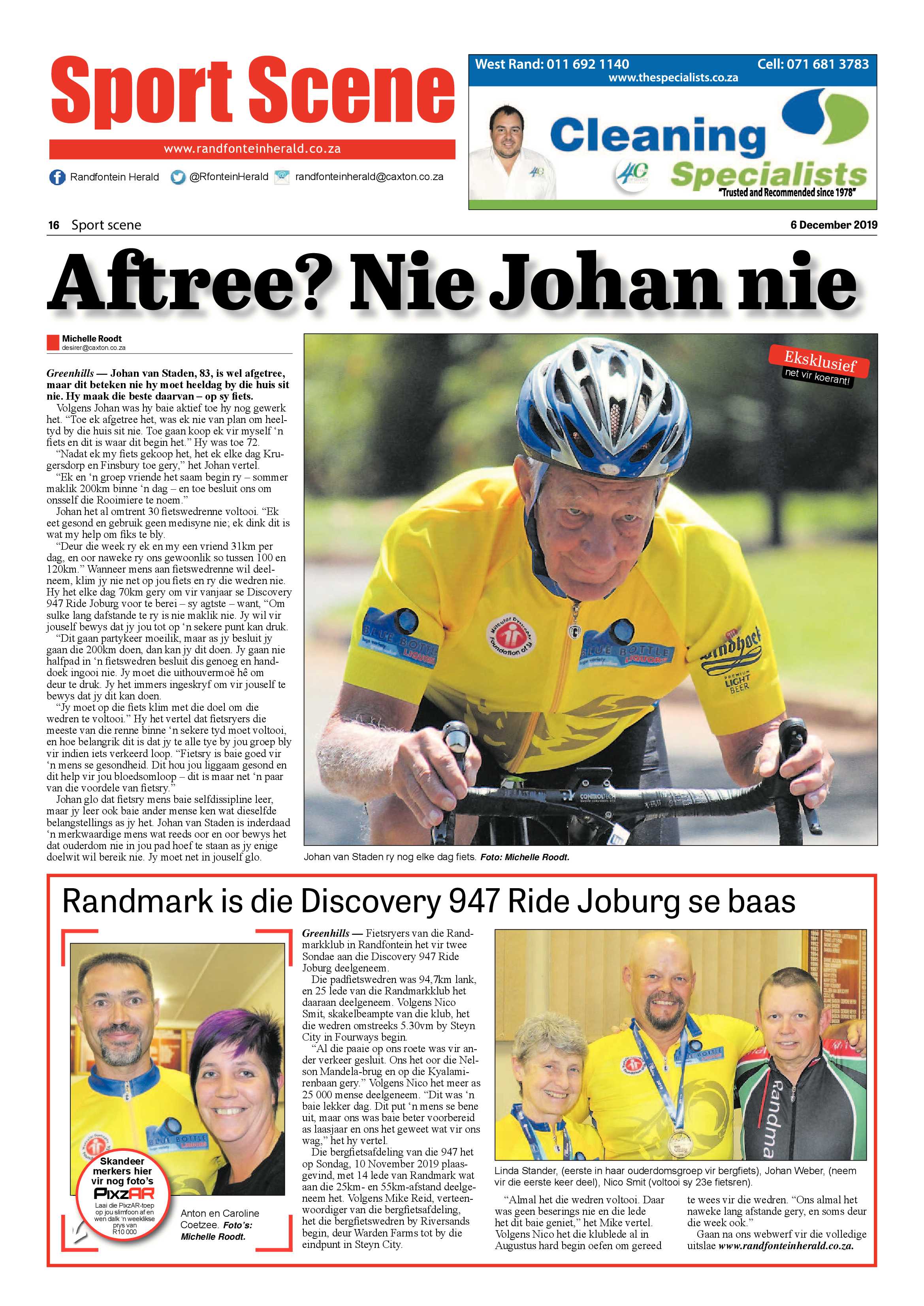 Randfontein Herald 6 December 2019 page 16