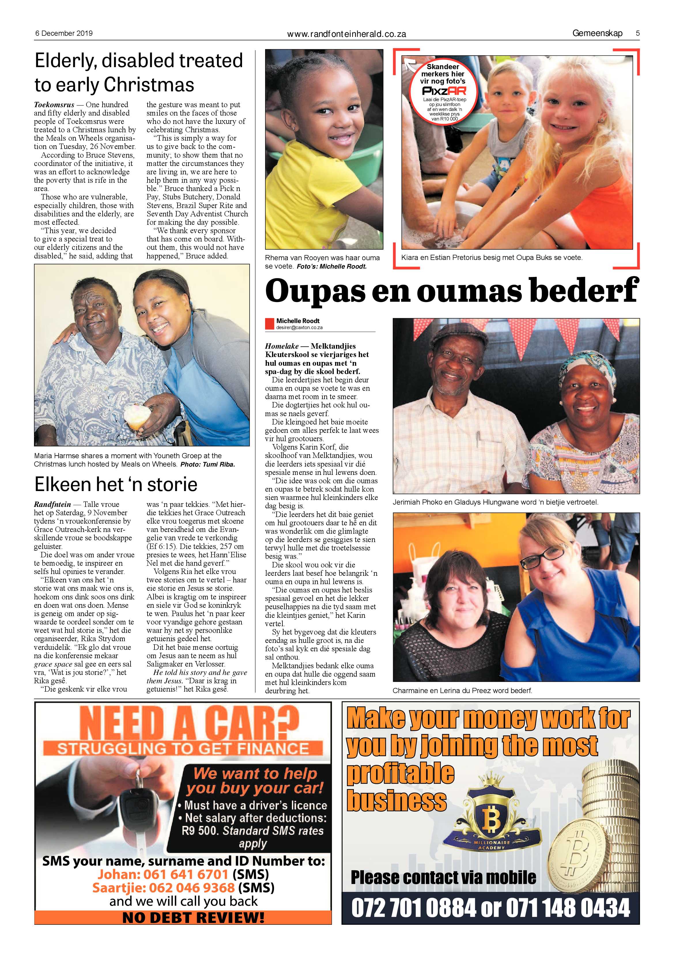 Randfontein Herald 6 December 2019 page 5