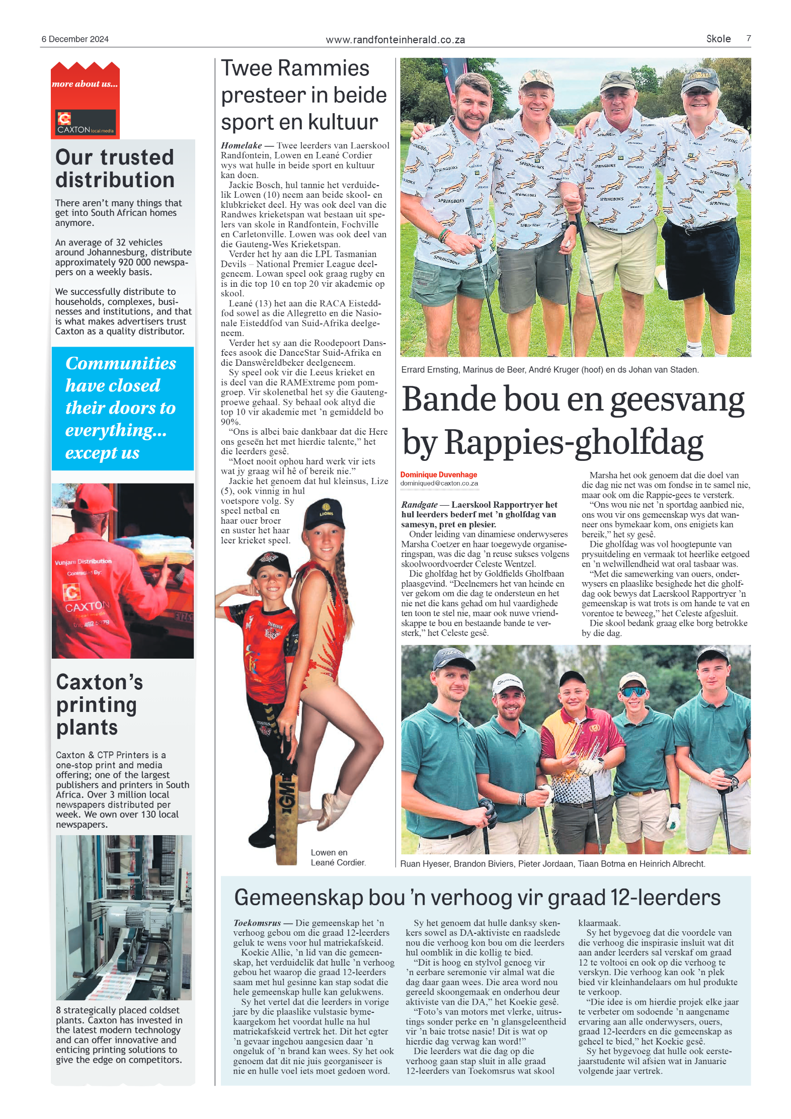 Randfontein Herald 6 December 2024 page 15
