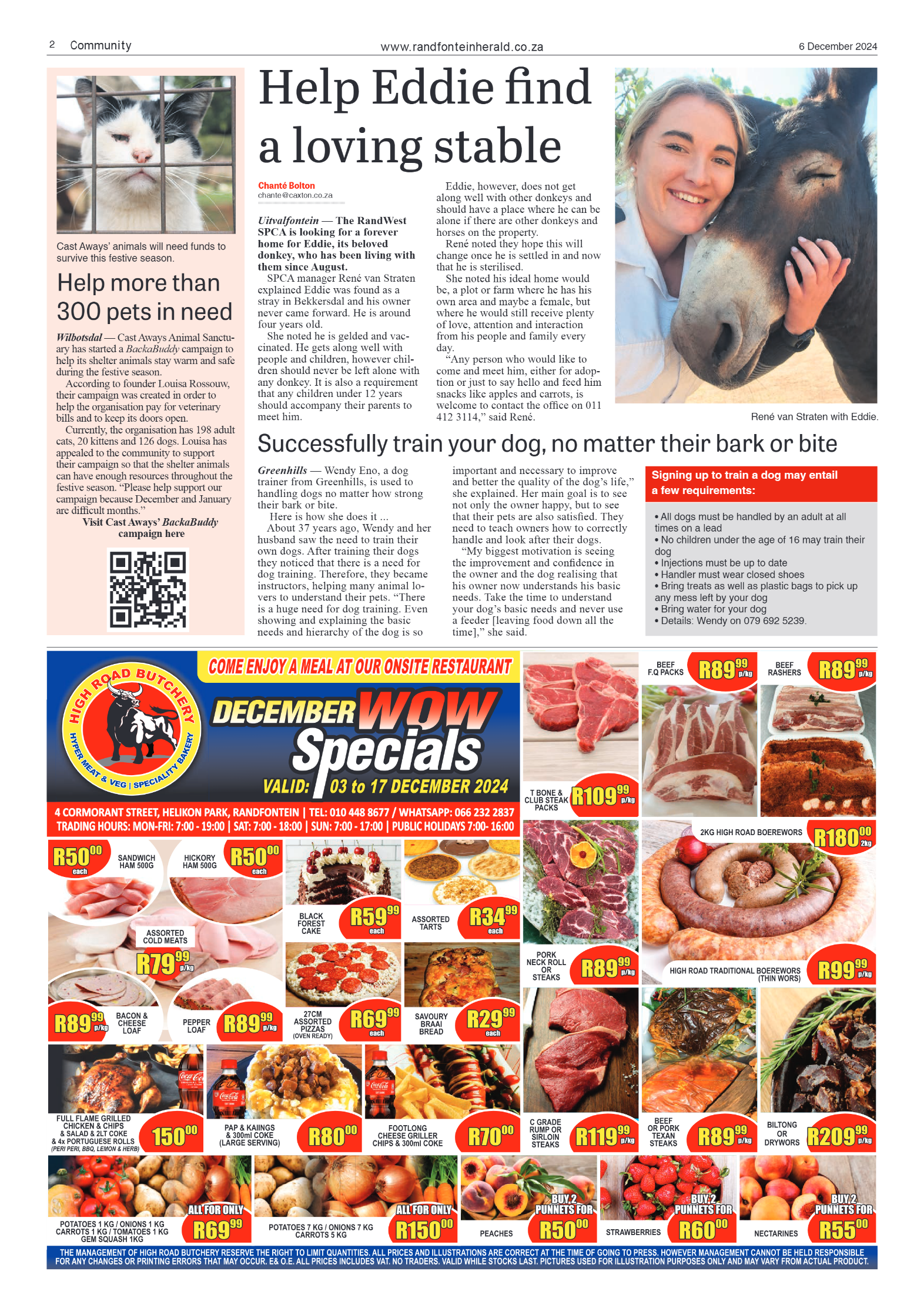 Randfontein Herald 6 December 2024 page 2