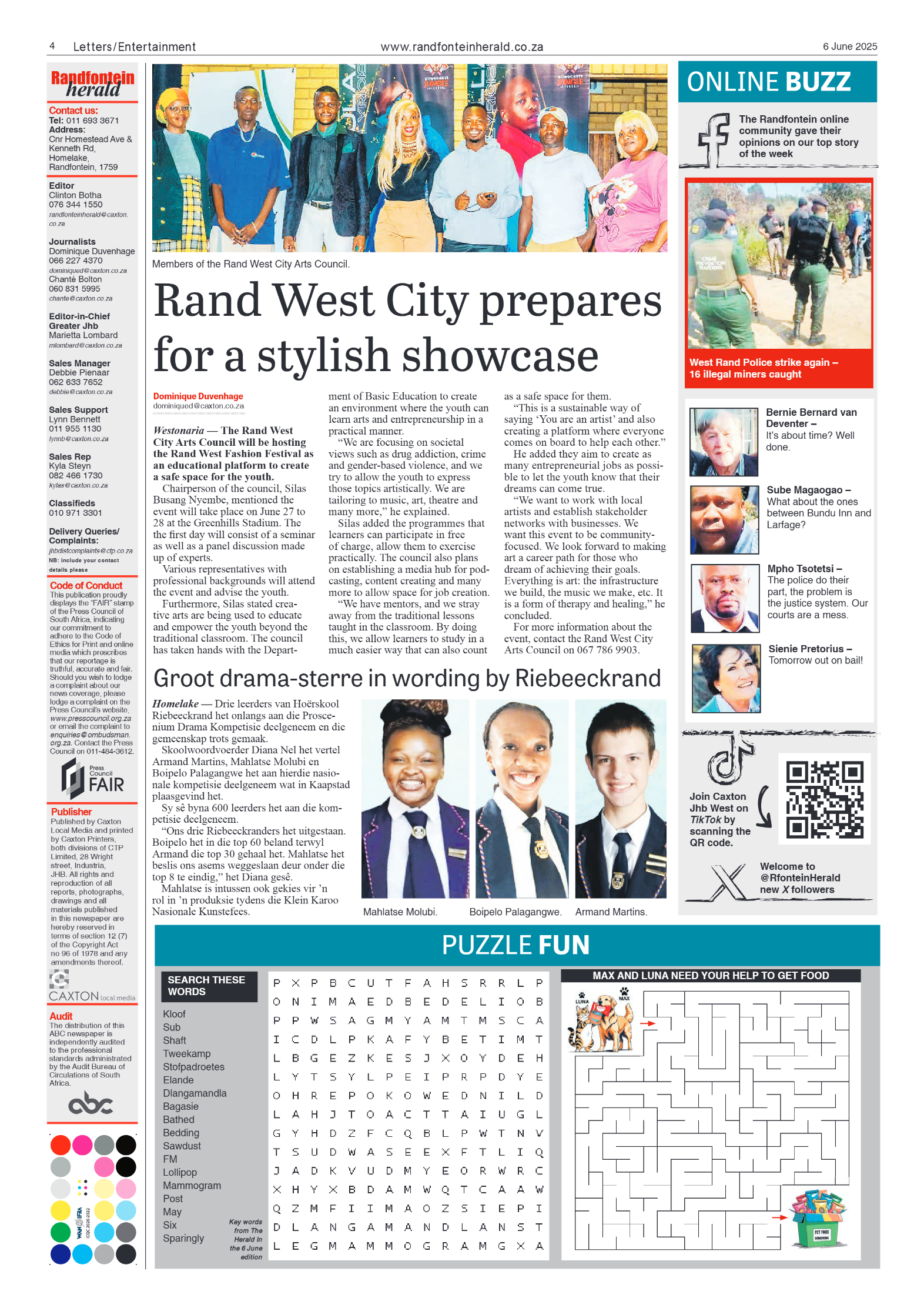 Randfontein Herald 6 June 2025 page 4