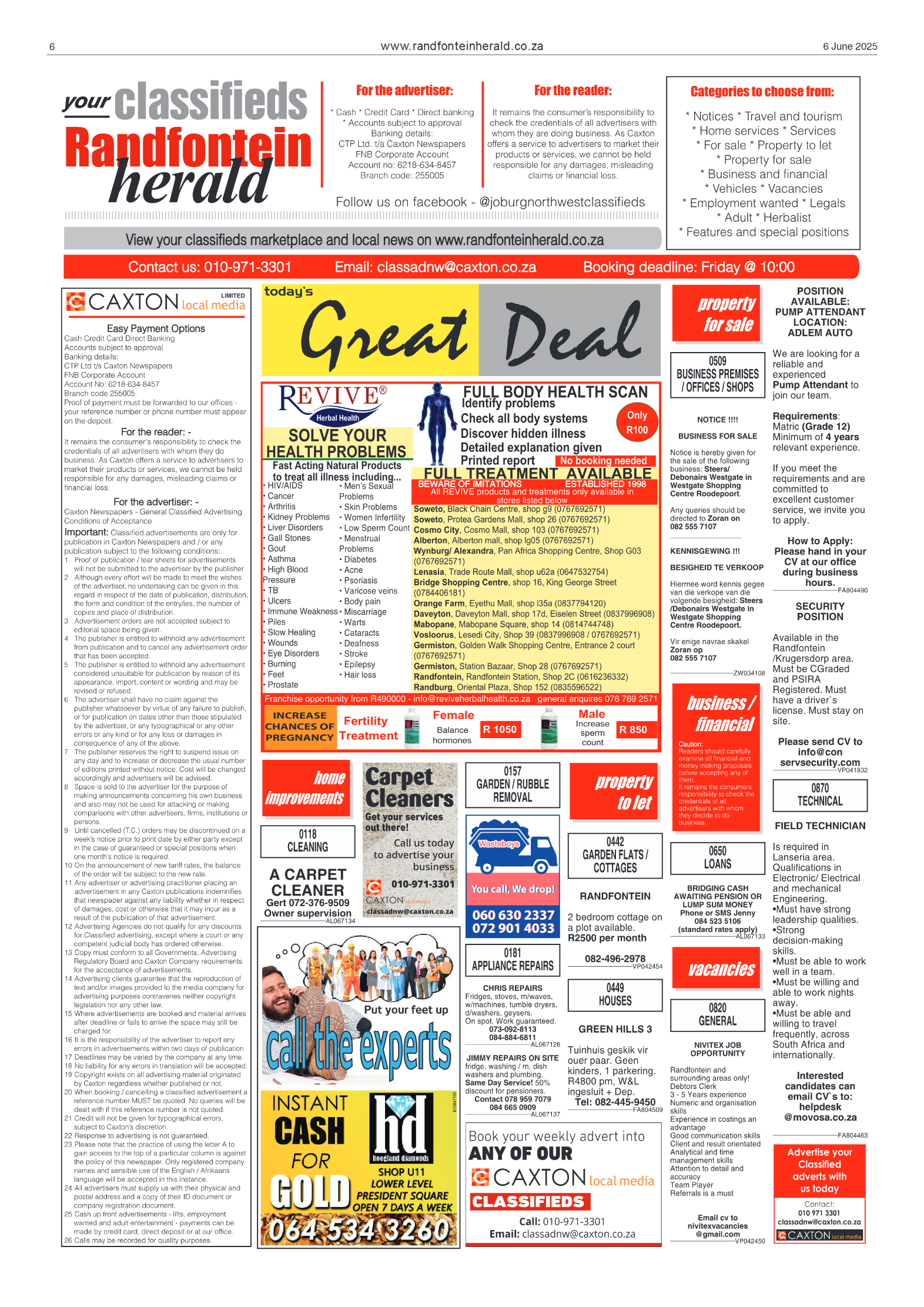 Randfontein Herald 6 June 2025 page 6
