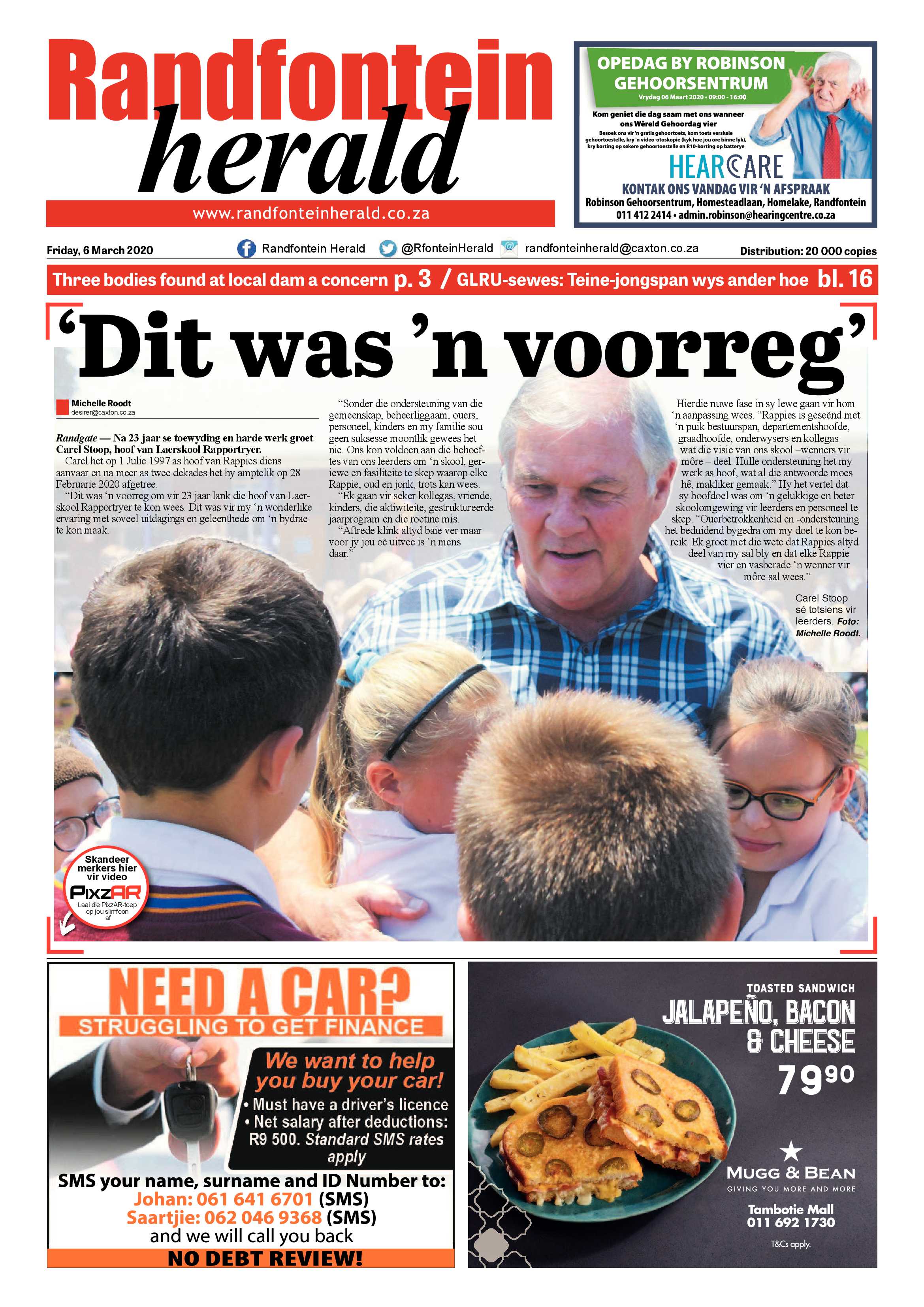Randfontein Herald 6 March 2020 page 1