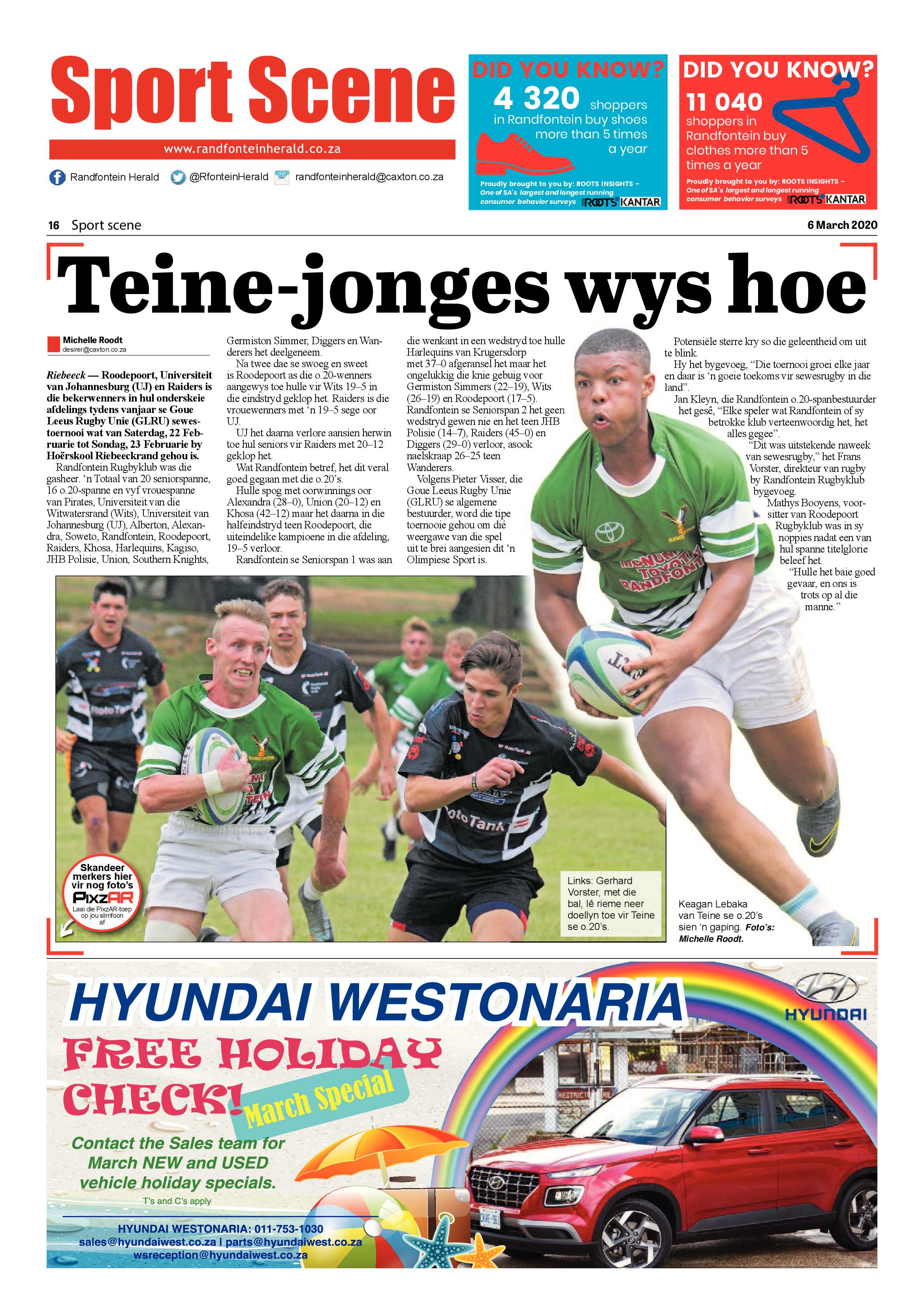 Randfontein Herald 6 March 2020 page 16