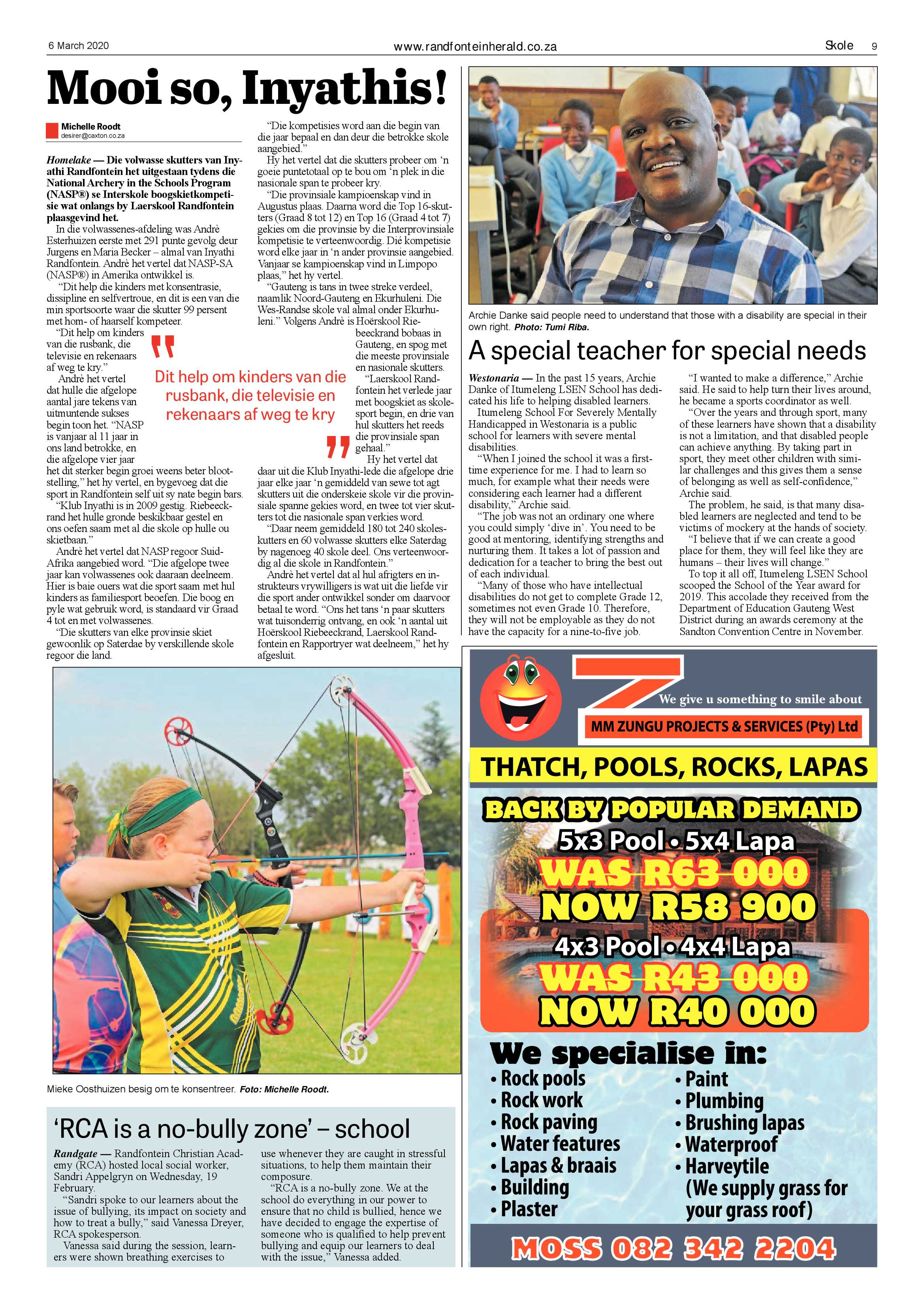 Randfontein Herald 6 March 2020 page 9