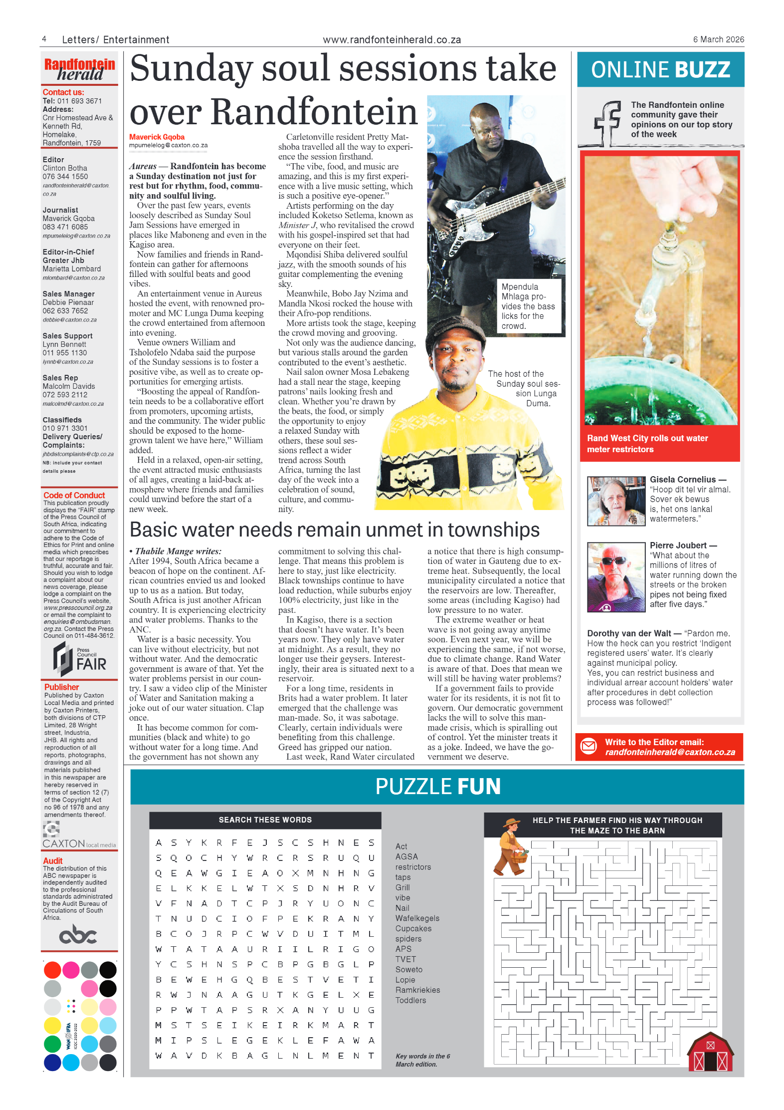 Randfontein Herald 6 March 2026 page 4