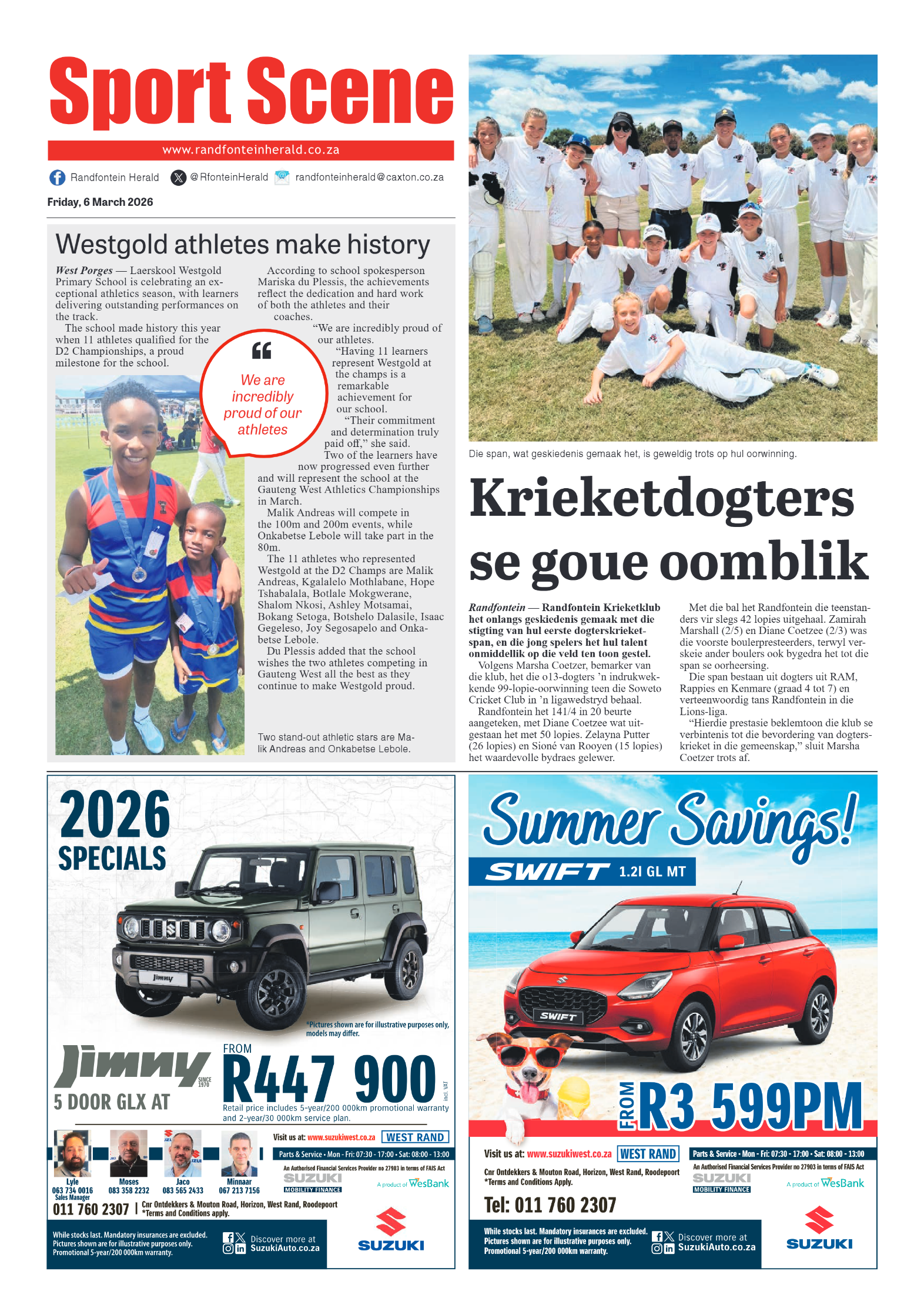 Randfontein Herald 6 March 2026 page 8