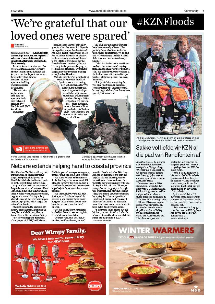 Randfontein Herald 6 May 2022 page 3
