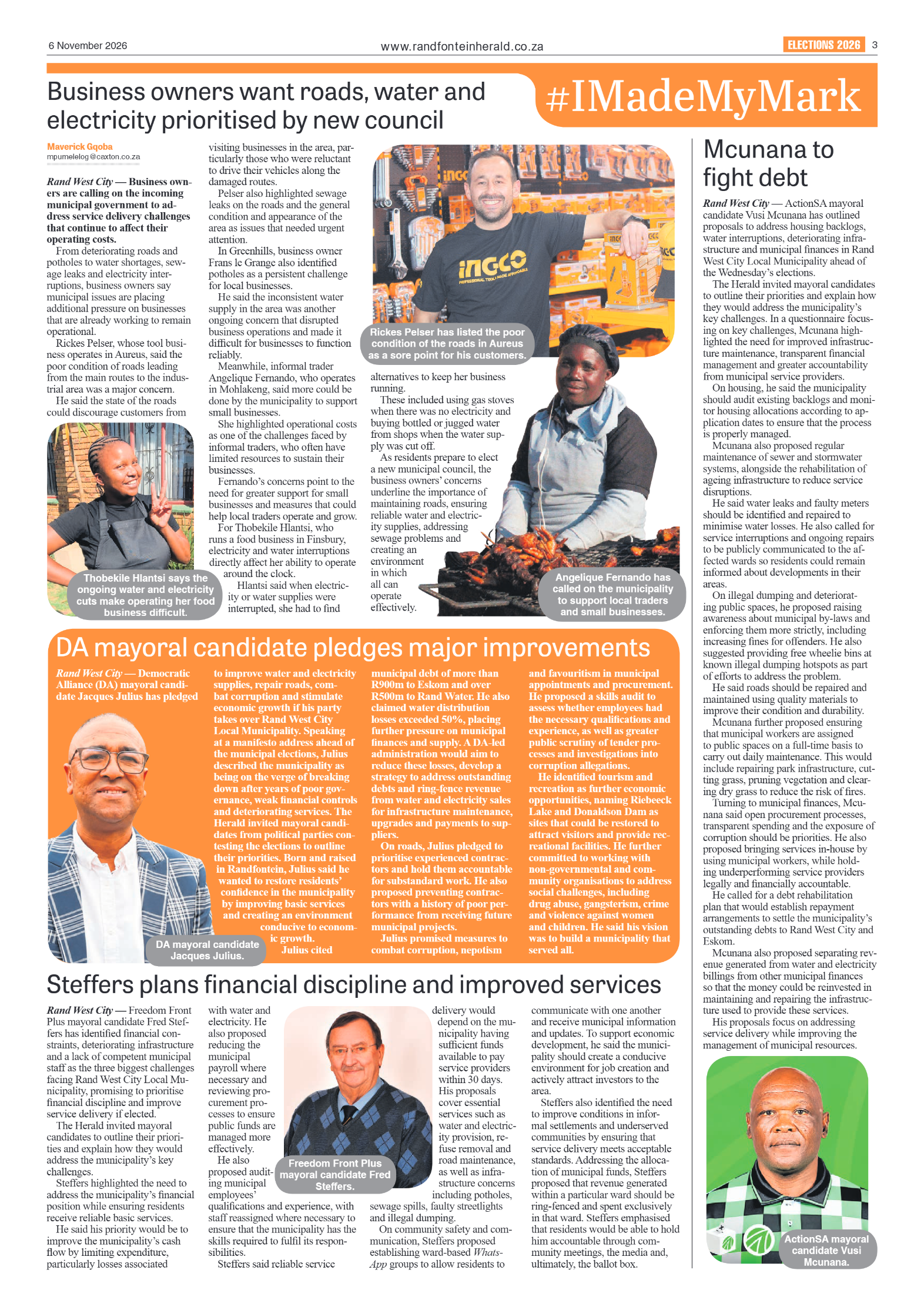 Randfontein Herald 6 November 2026 page 3