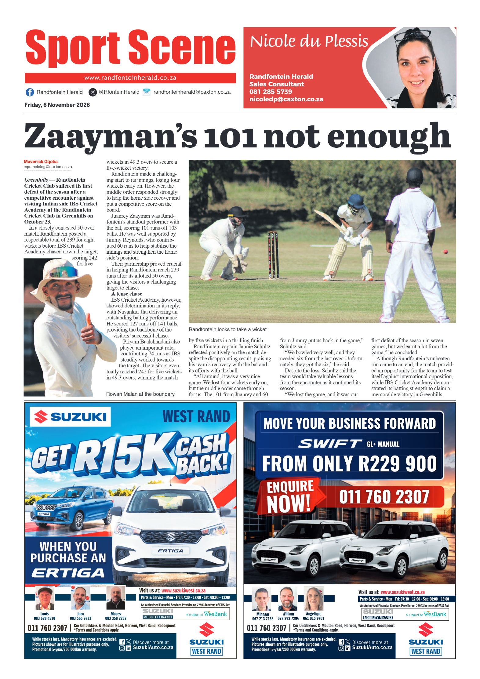 Randfontein Herald 6 November 2026 page 8