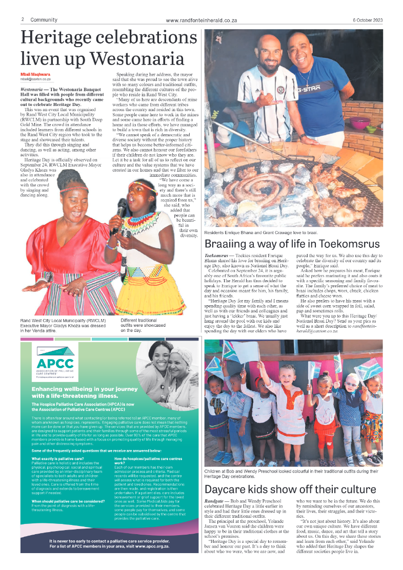 Randfontein Herald 6 October 2023 page 2