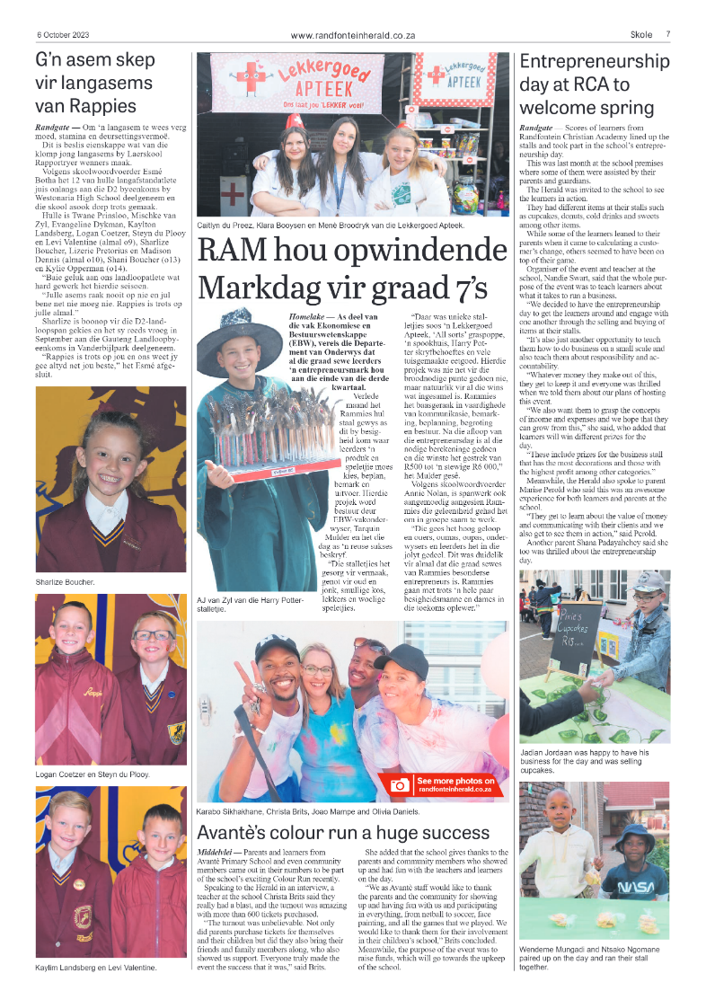 Randfontein Herald 6 October 2023 page 7