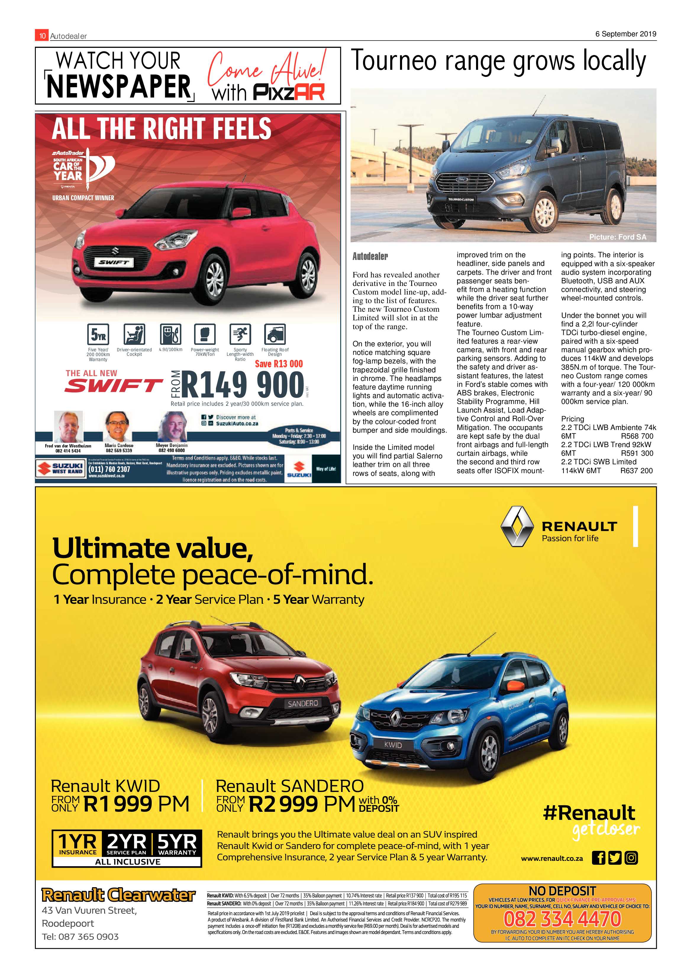 Randfontein Herald 6 September 2019 page 10