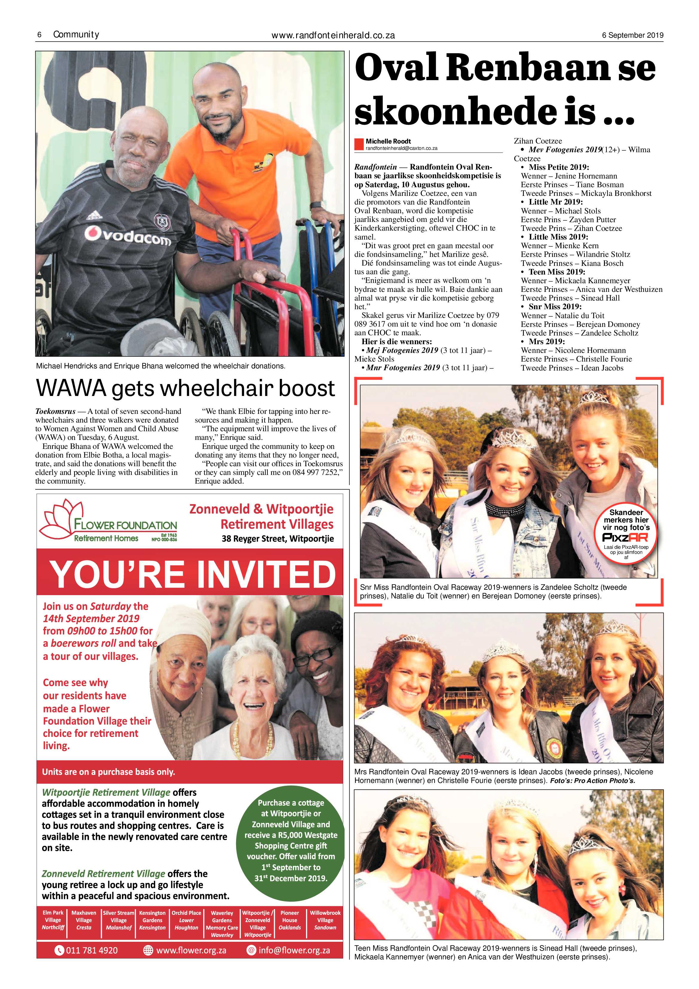 Randfontein Herald 6 September 2019 page 6