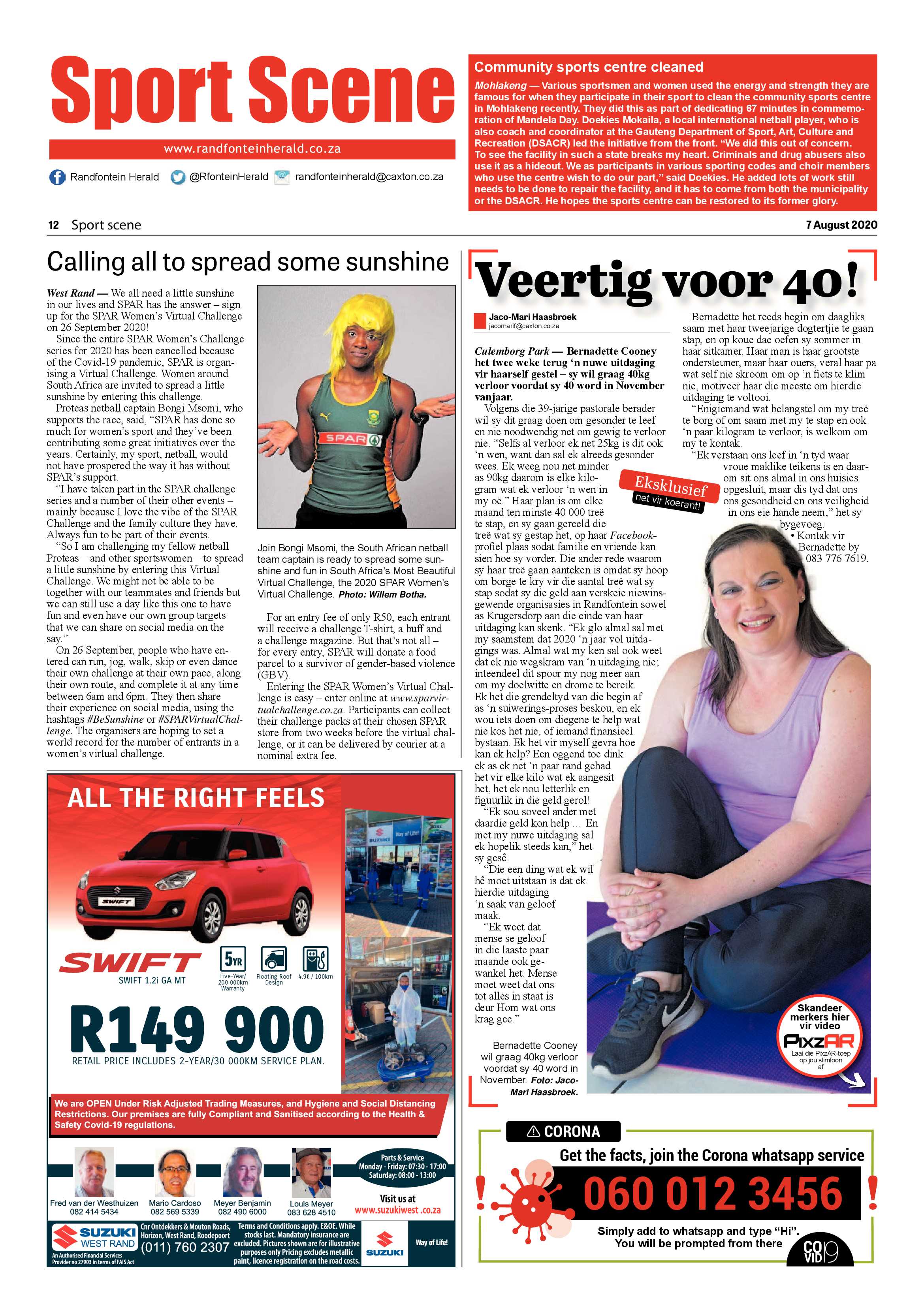 Randfontein Herald 7 August 2020 page 12