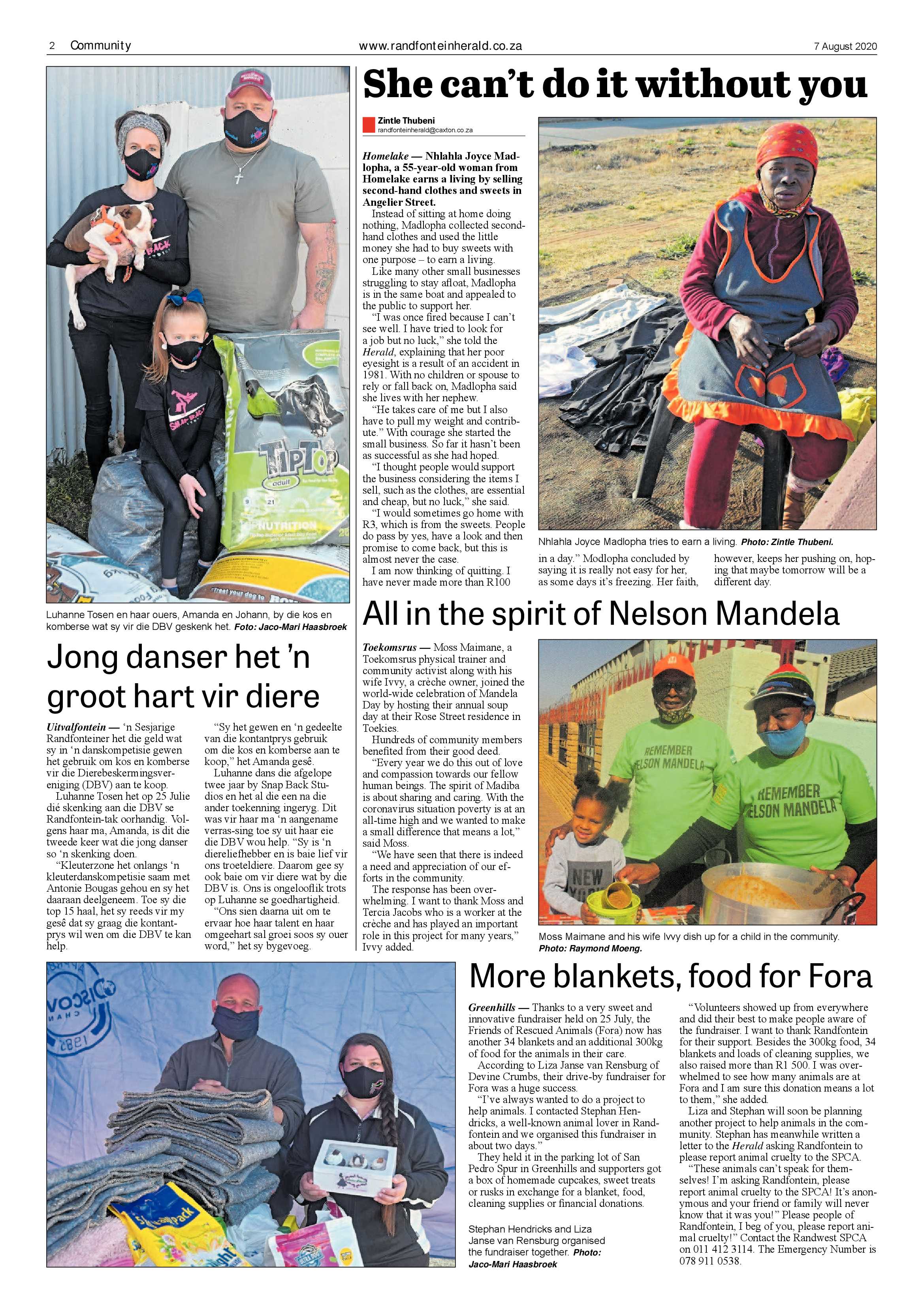 Randfontein Herald 7 August 2020 page 2