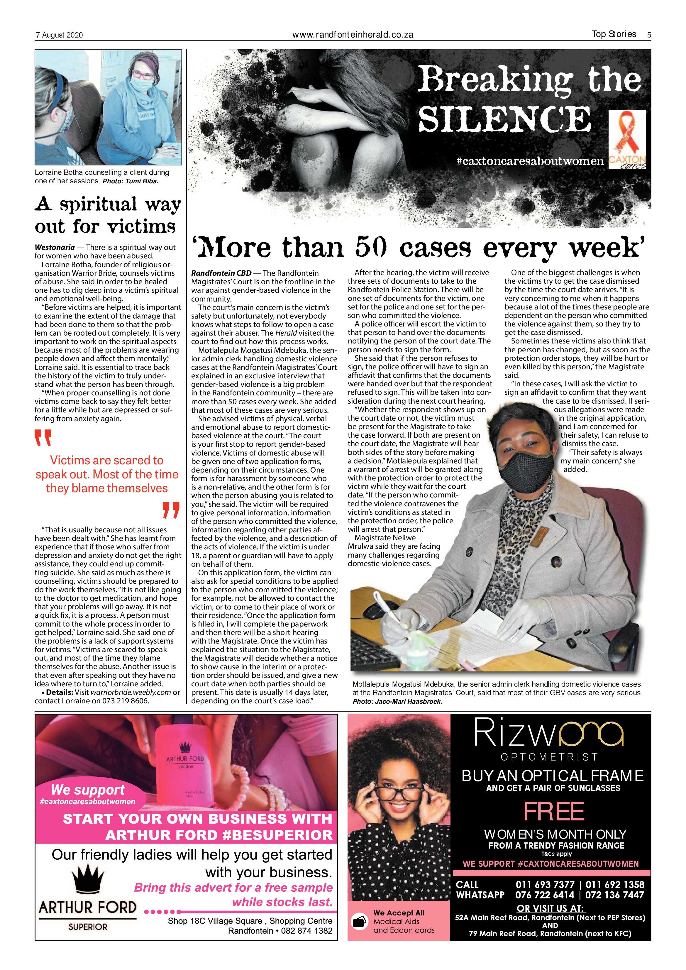 Randfontein Herald 7 August 2020 page 5