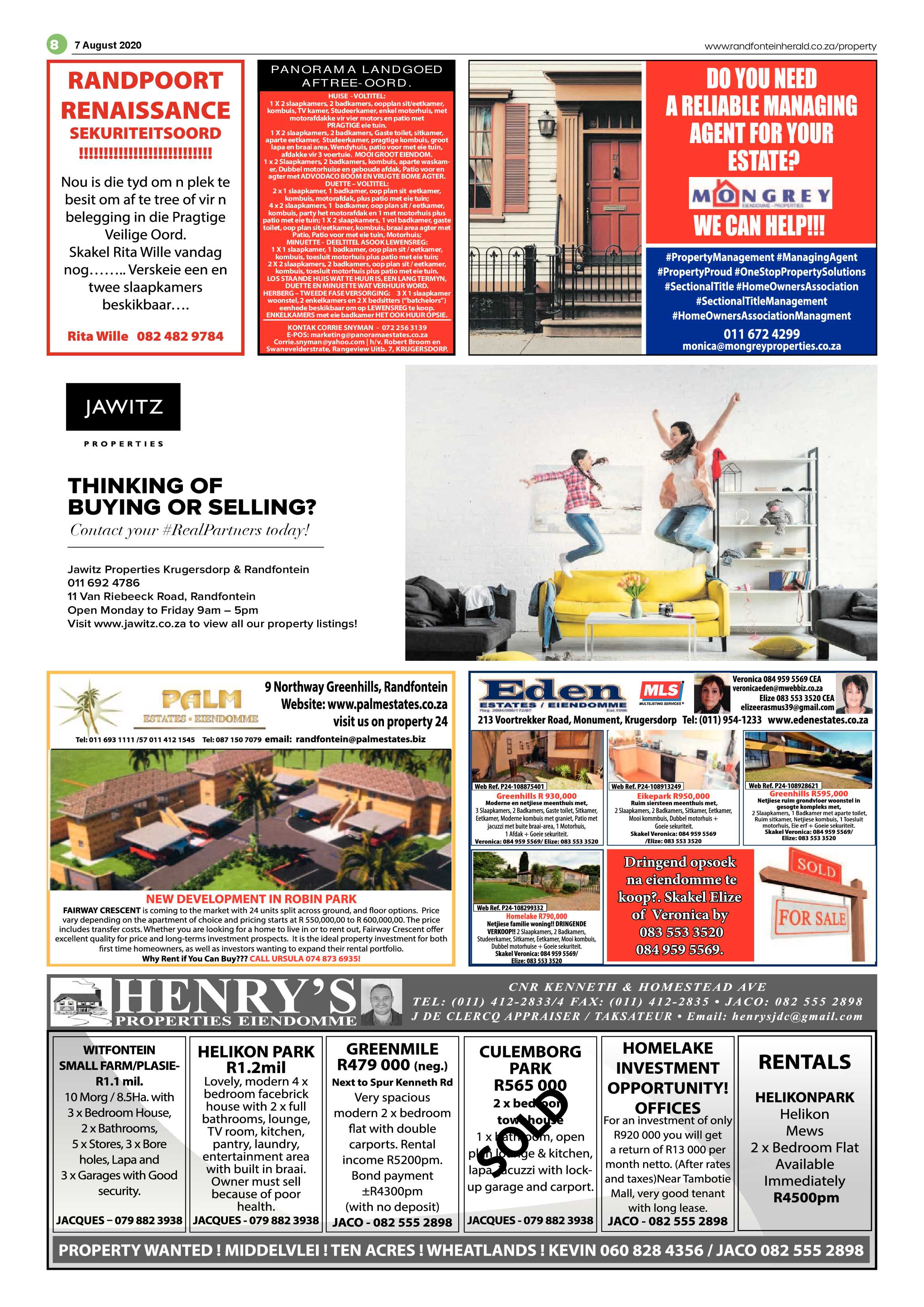 Randfontein Herald 7 August 2020 page 8