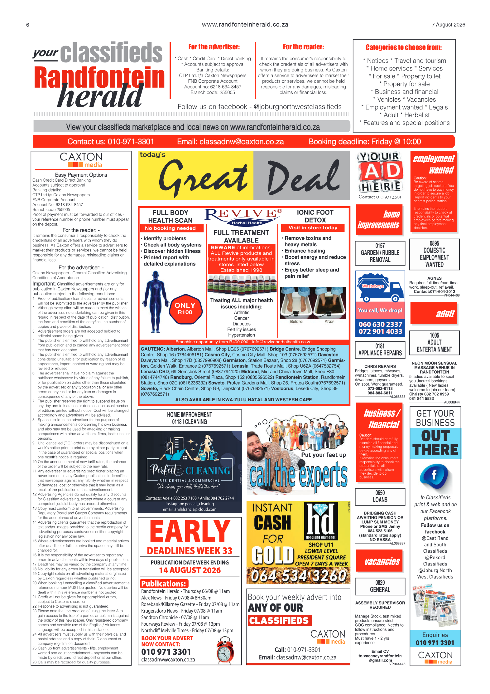 Randfontein Herald 7 August 2026 page 6