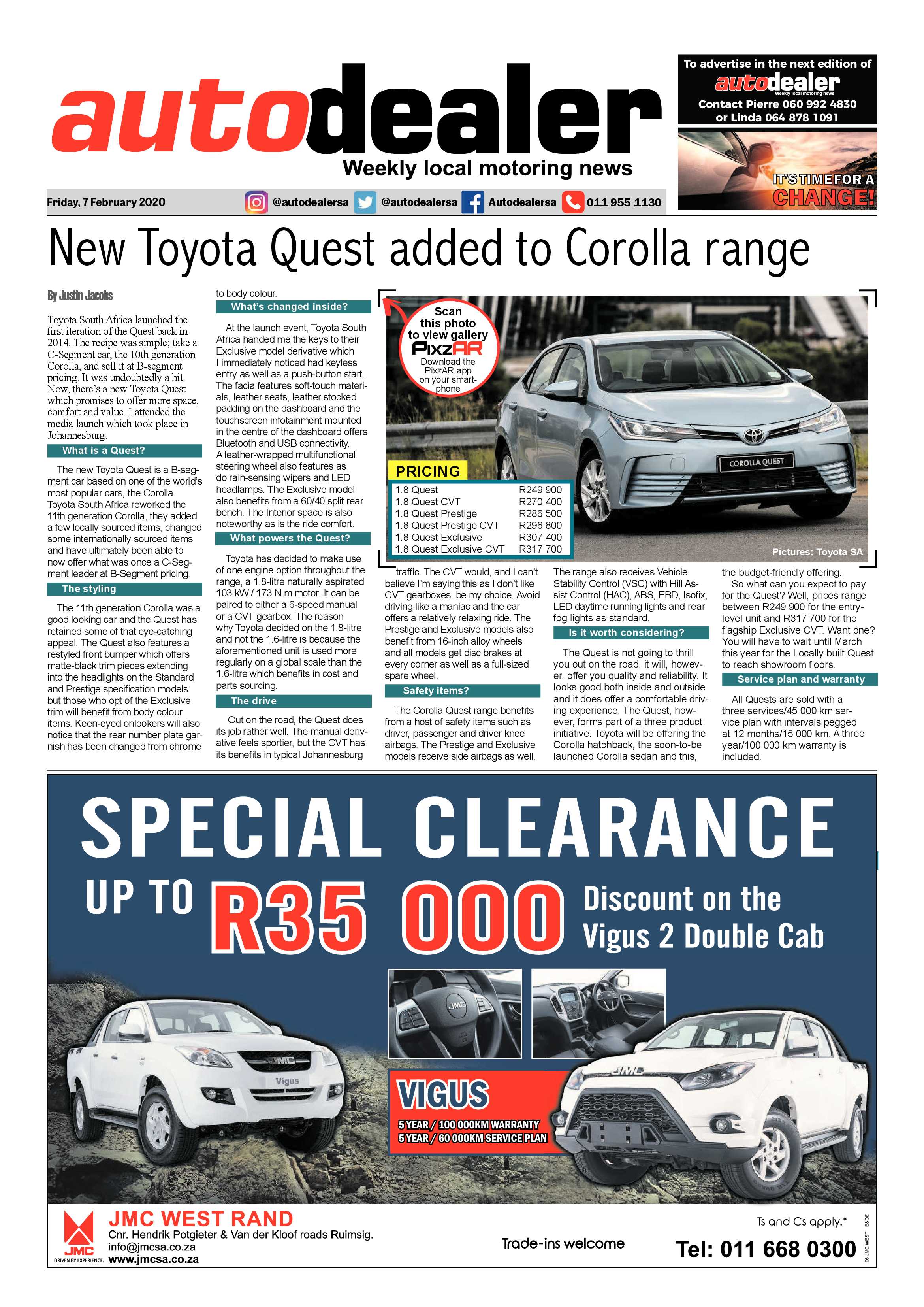Randfontein Herald 7 February 2020 page 10