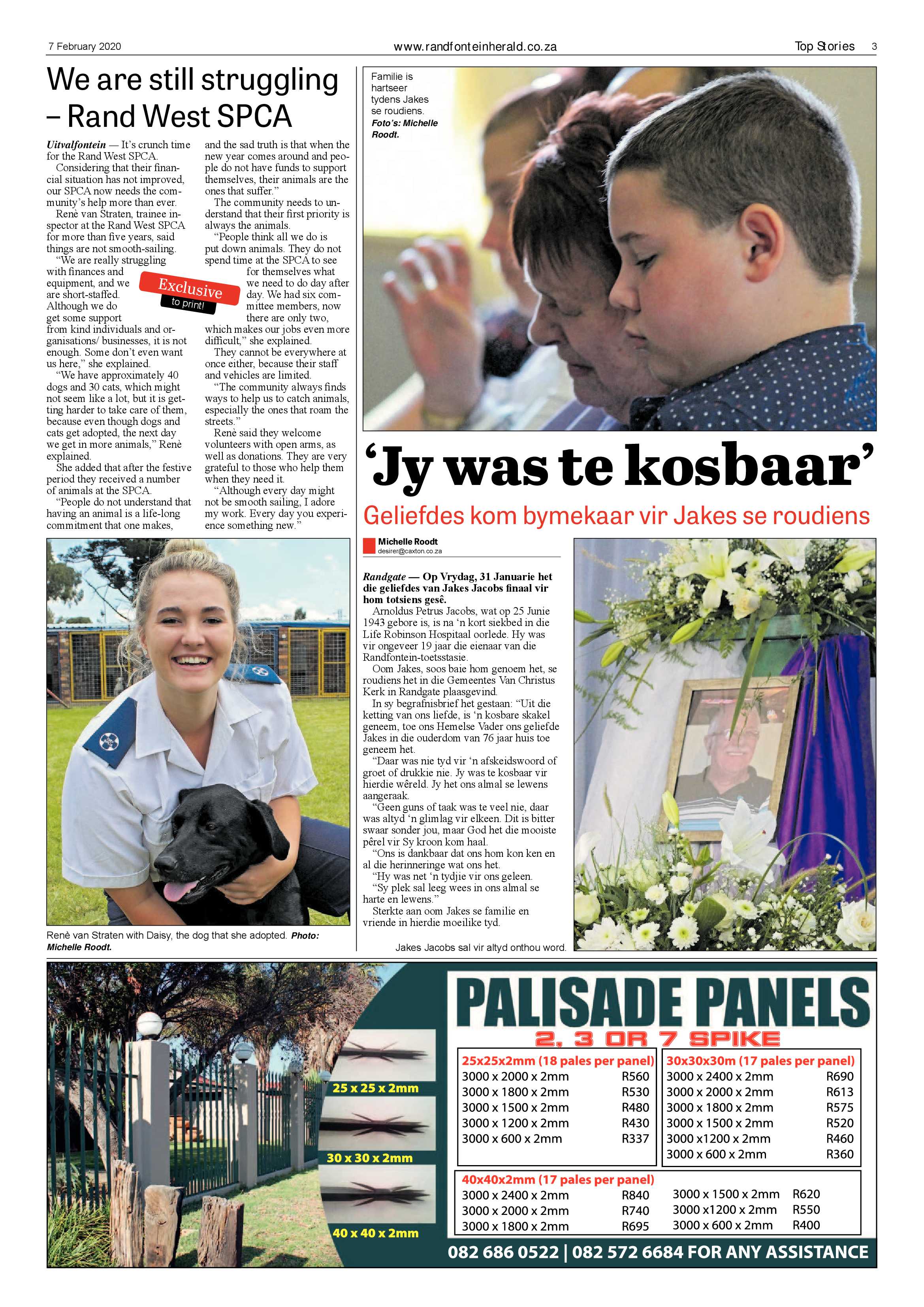 Randfontein Herald 7 February 2020 page 3