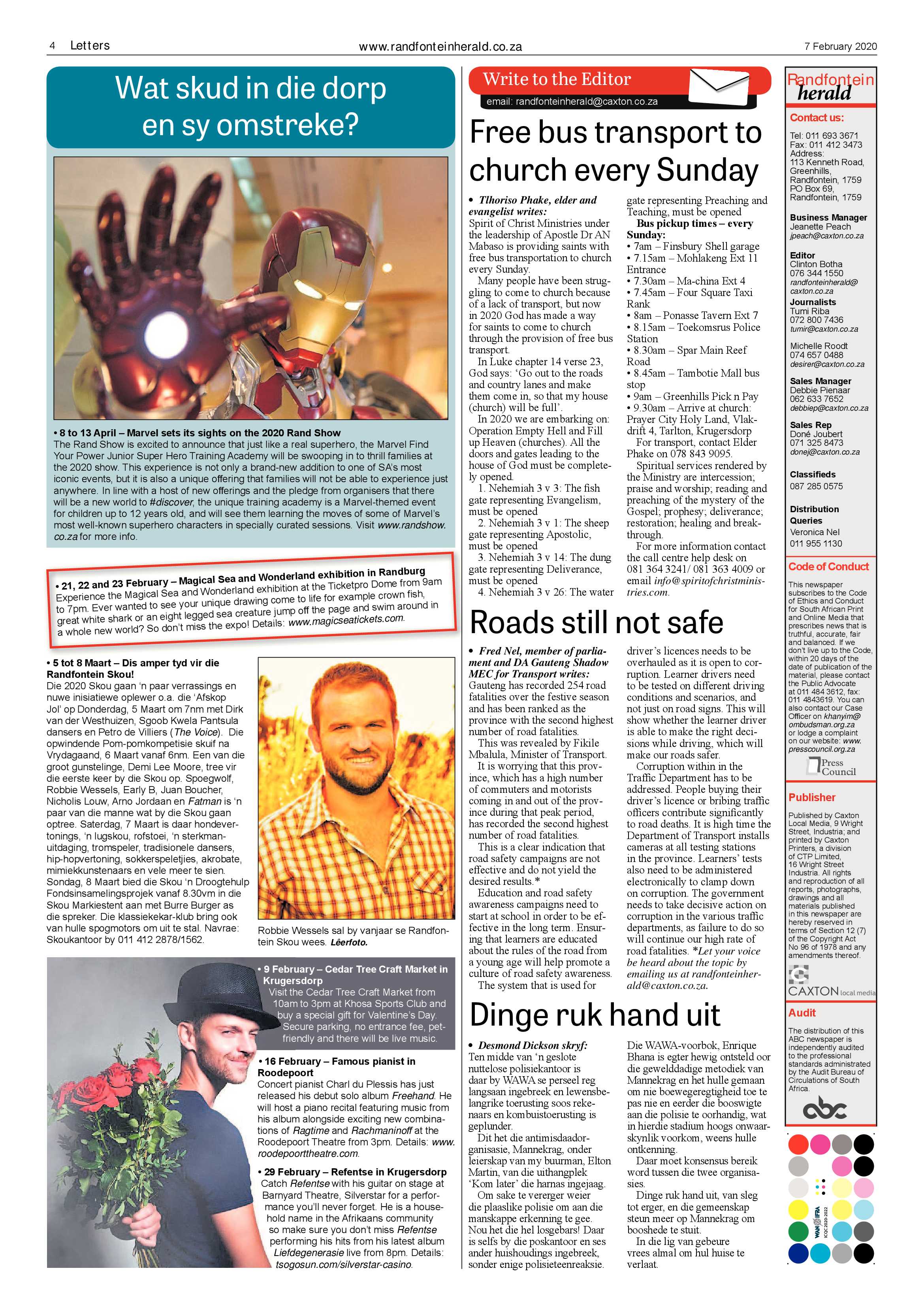 Randfontein Herald 7 February 2020 page 4