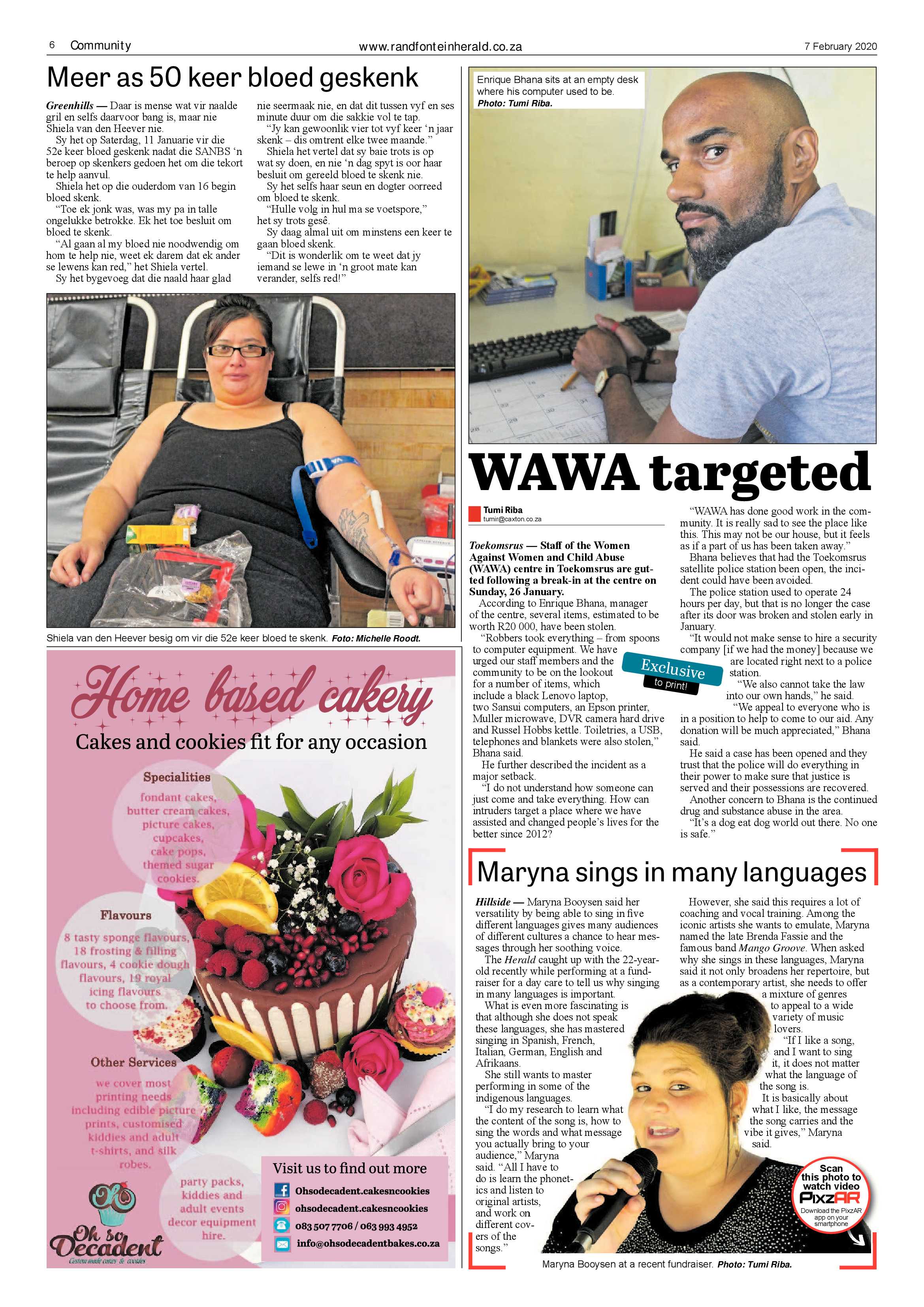 Randfontein Herald 7 February 2020 page 6