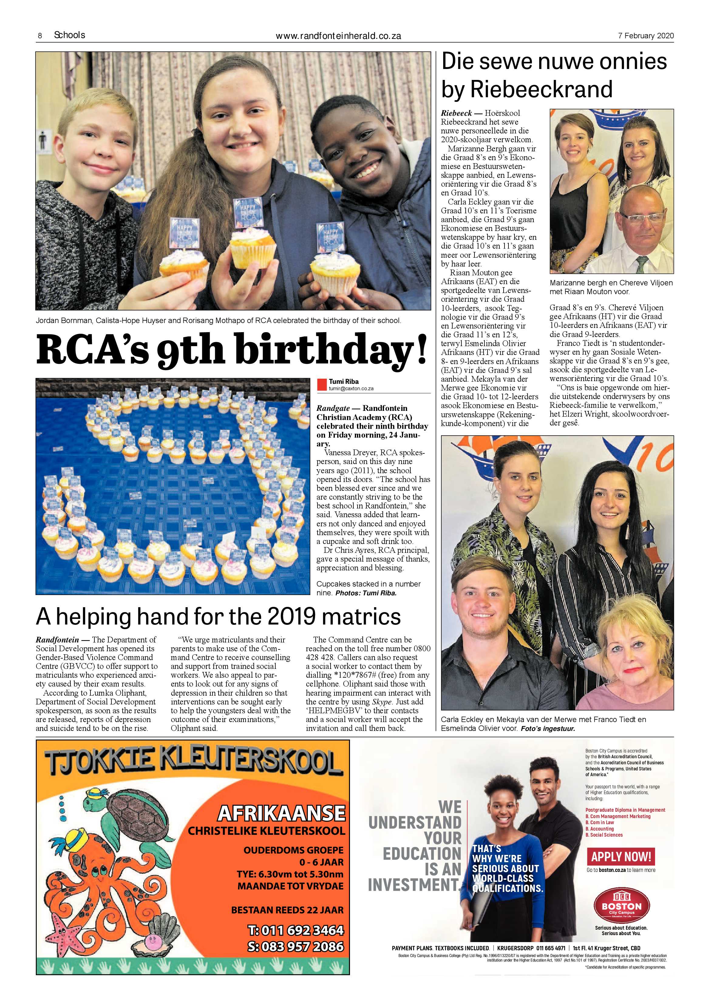 Randfontein Herald 7 February 2020 page 8