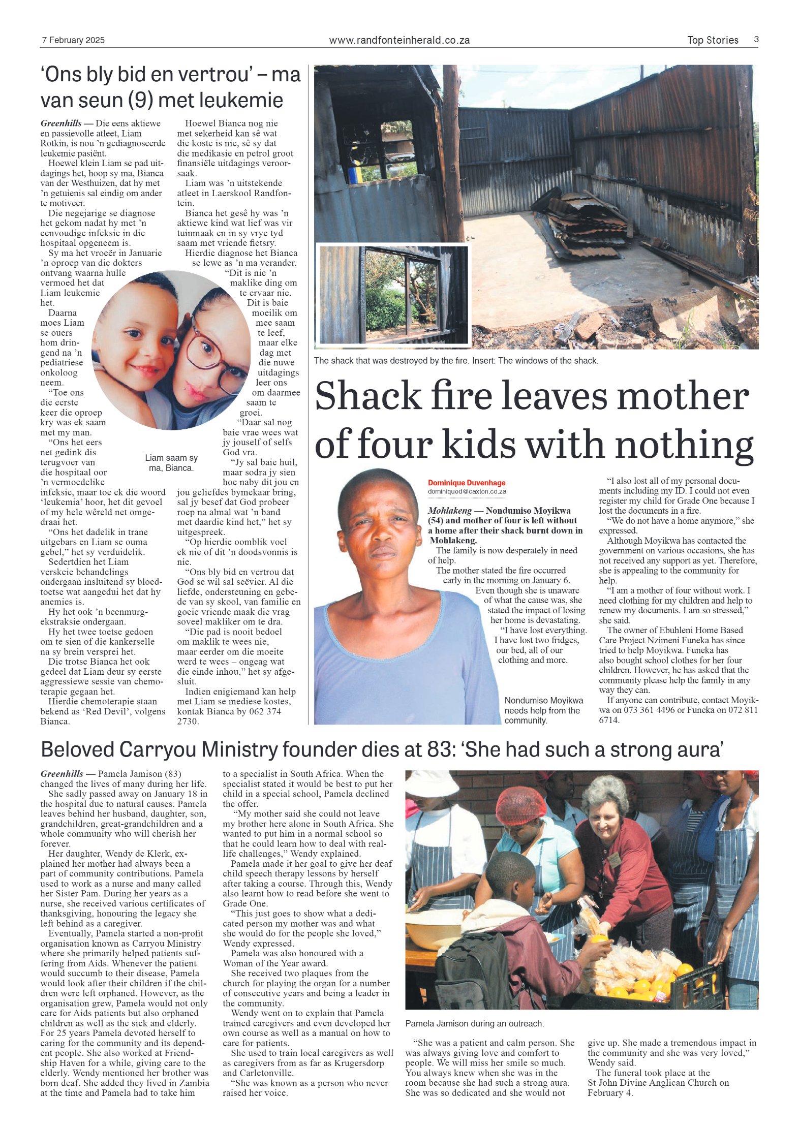 Randfontein Herald 7 February 2025 page 3