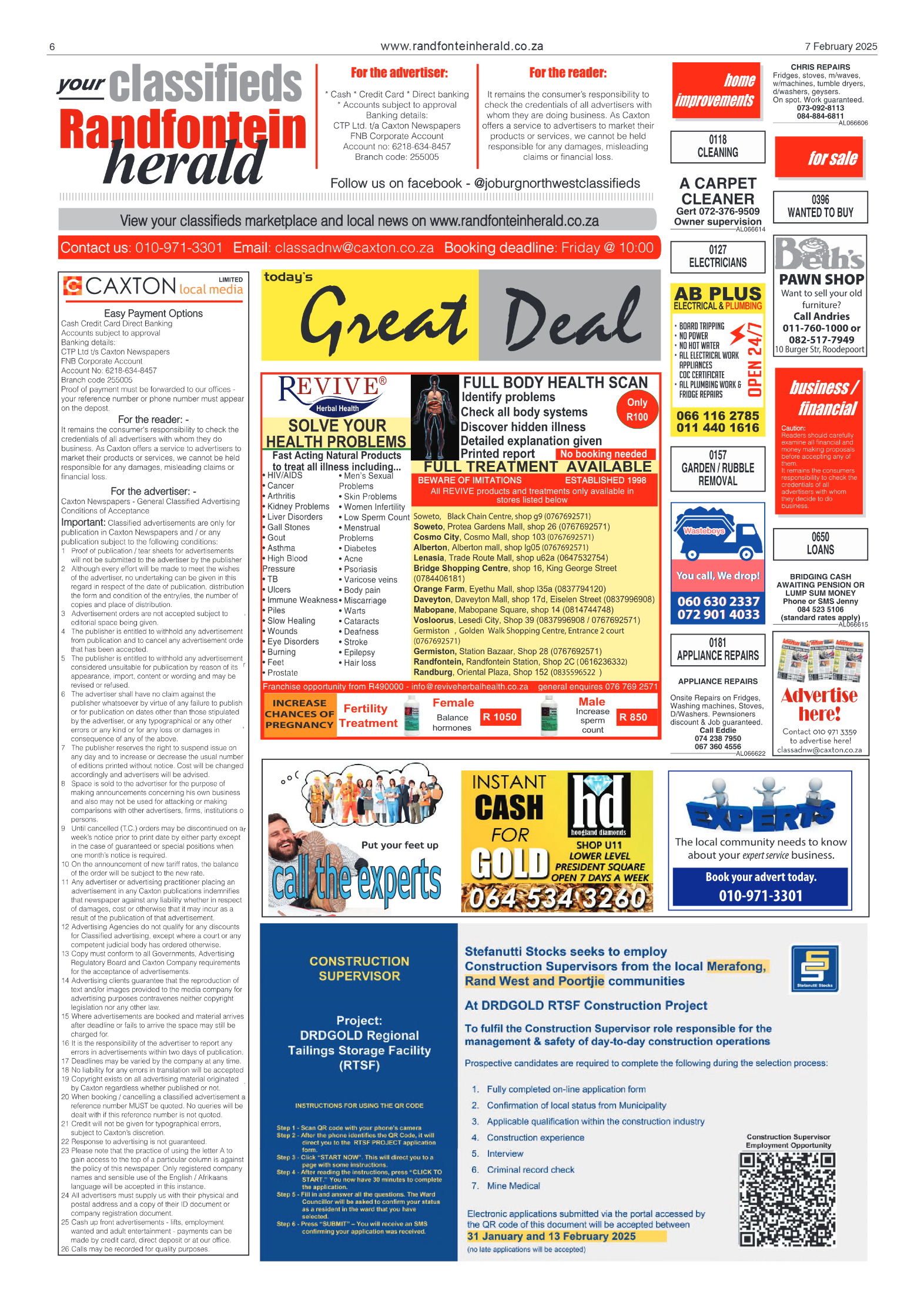 Randfontein Herald 7 February 2025 page 6