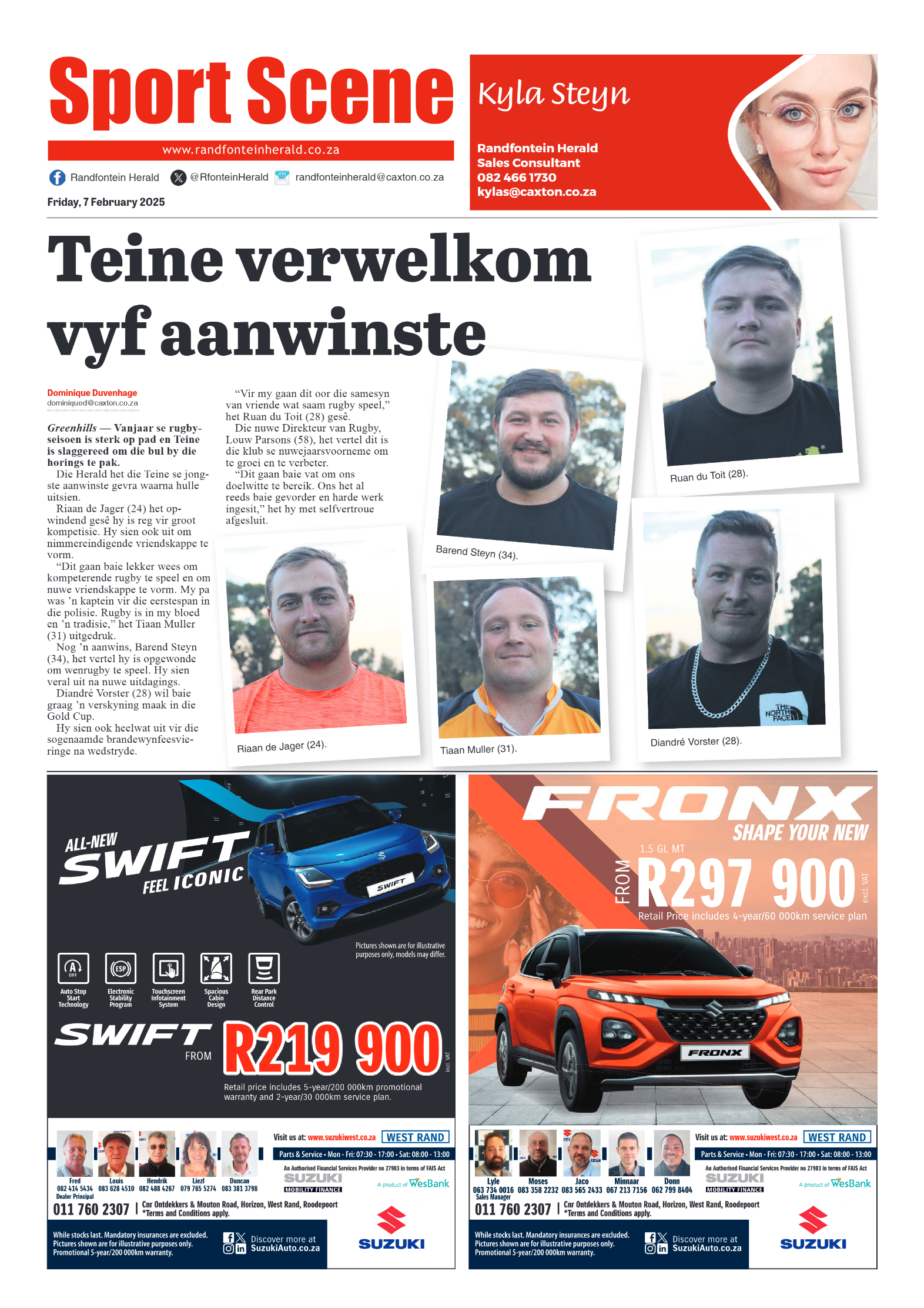 Randfontein Herald 7 February 2025 page 8