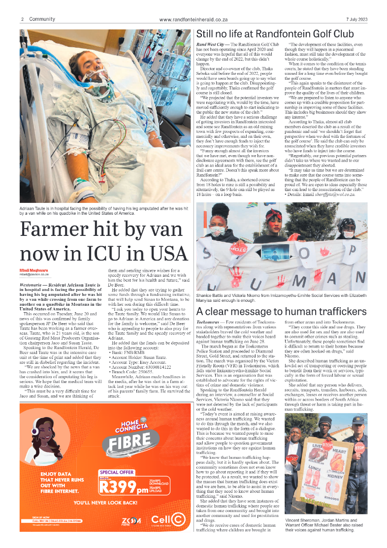 Randfontein Herald 7 July 2023 page 2