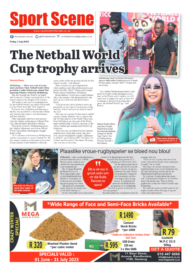 Randfontein Herald 7 July 2023 page 8