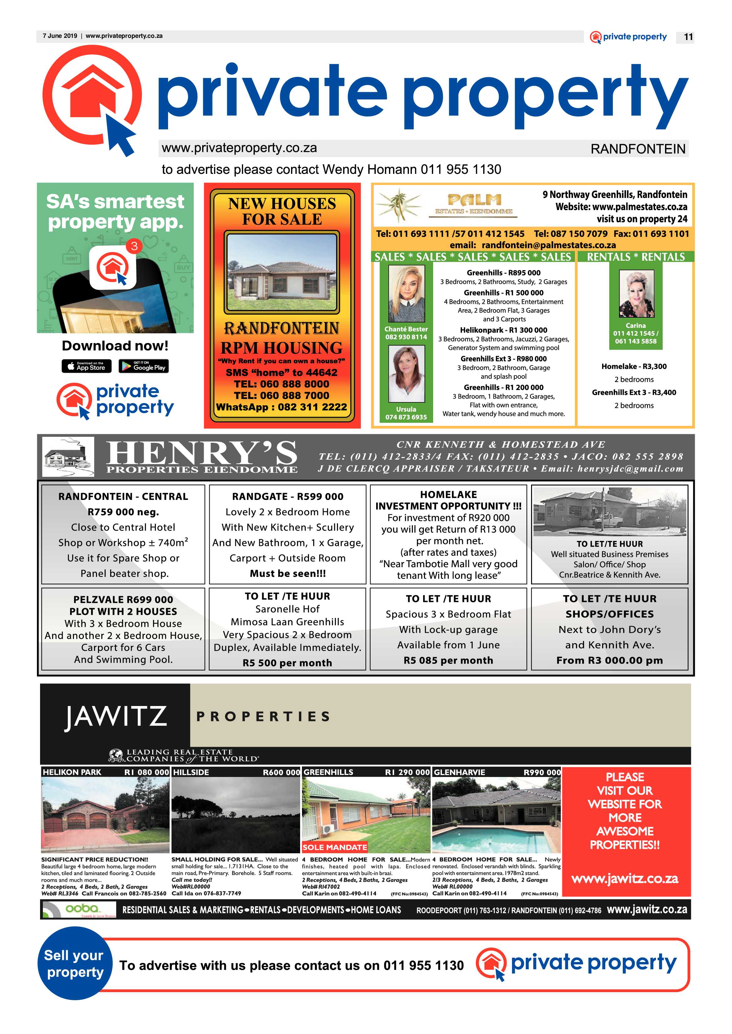 Randfontein Herald 7 June 2019 page 11