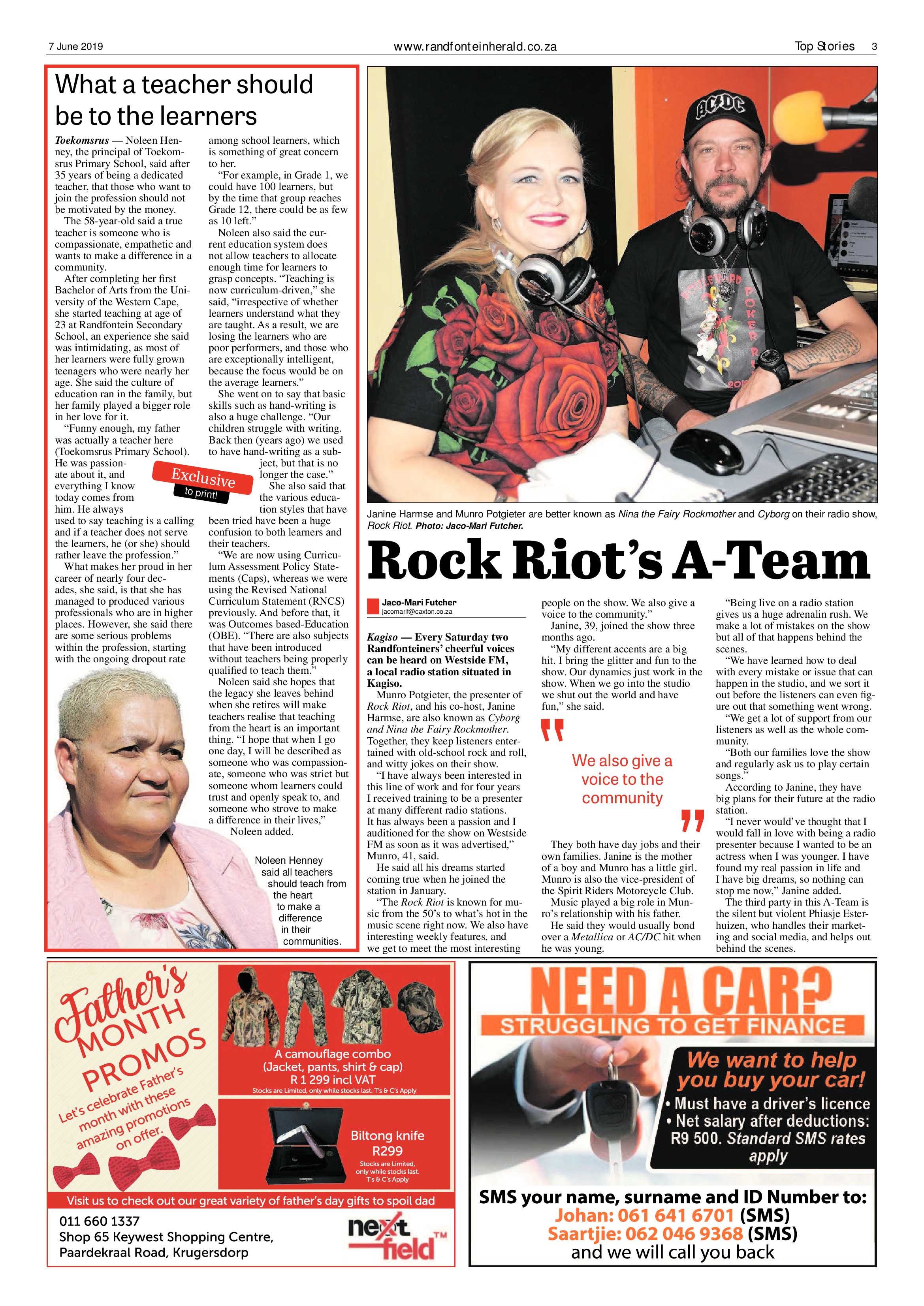 Randfontein Herald 7 June 2019 page 3