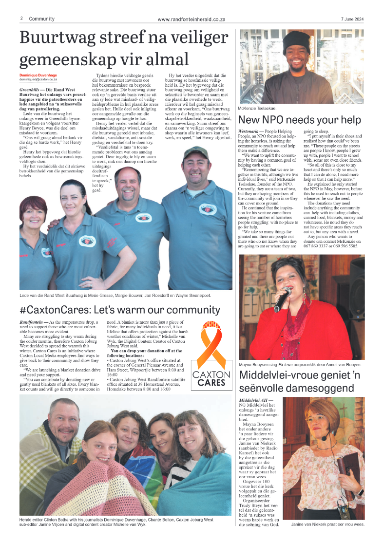 Randfontein Herald 7 June 2024 page 2