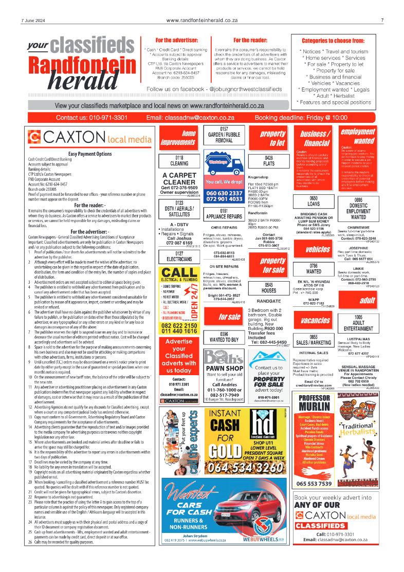 Randfontein Herald 7 June 2024 page 7