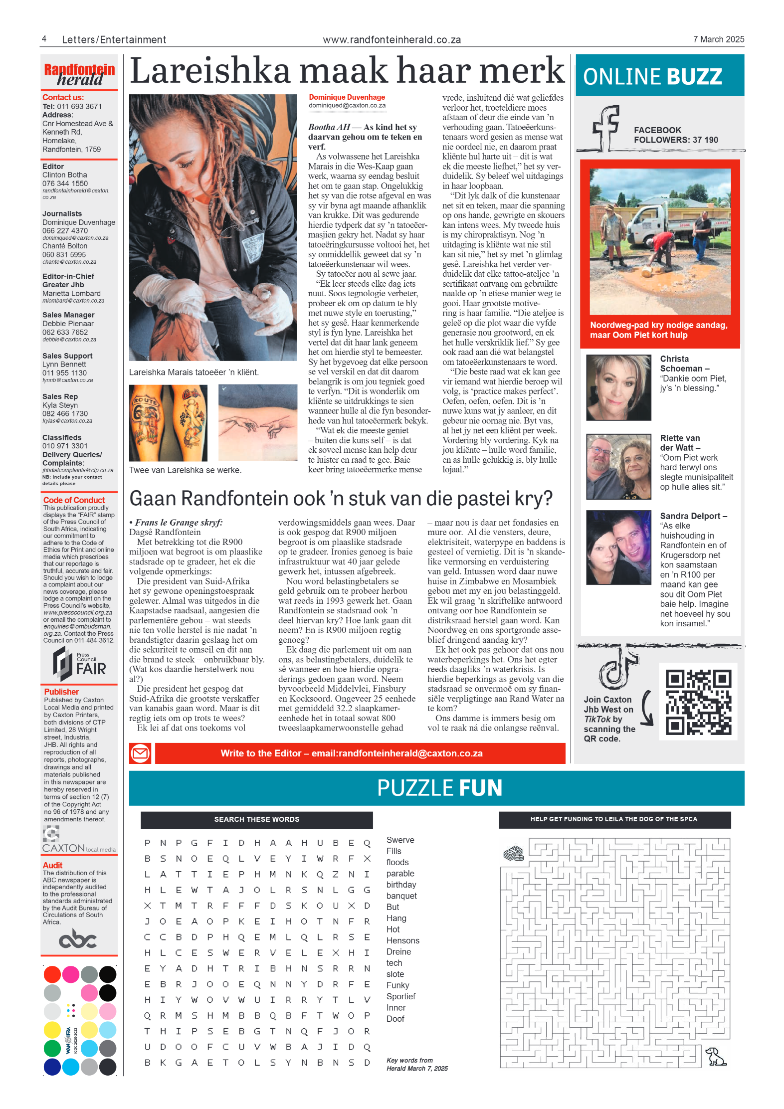 Randfontein Herald 7 March 2025 page 4