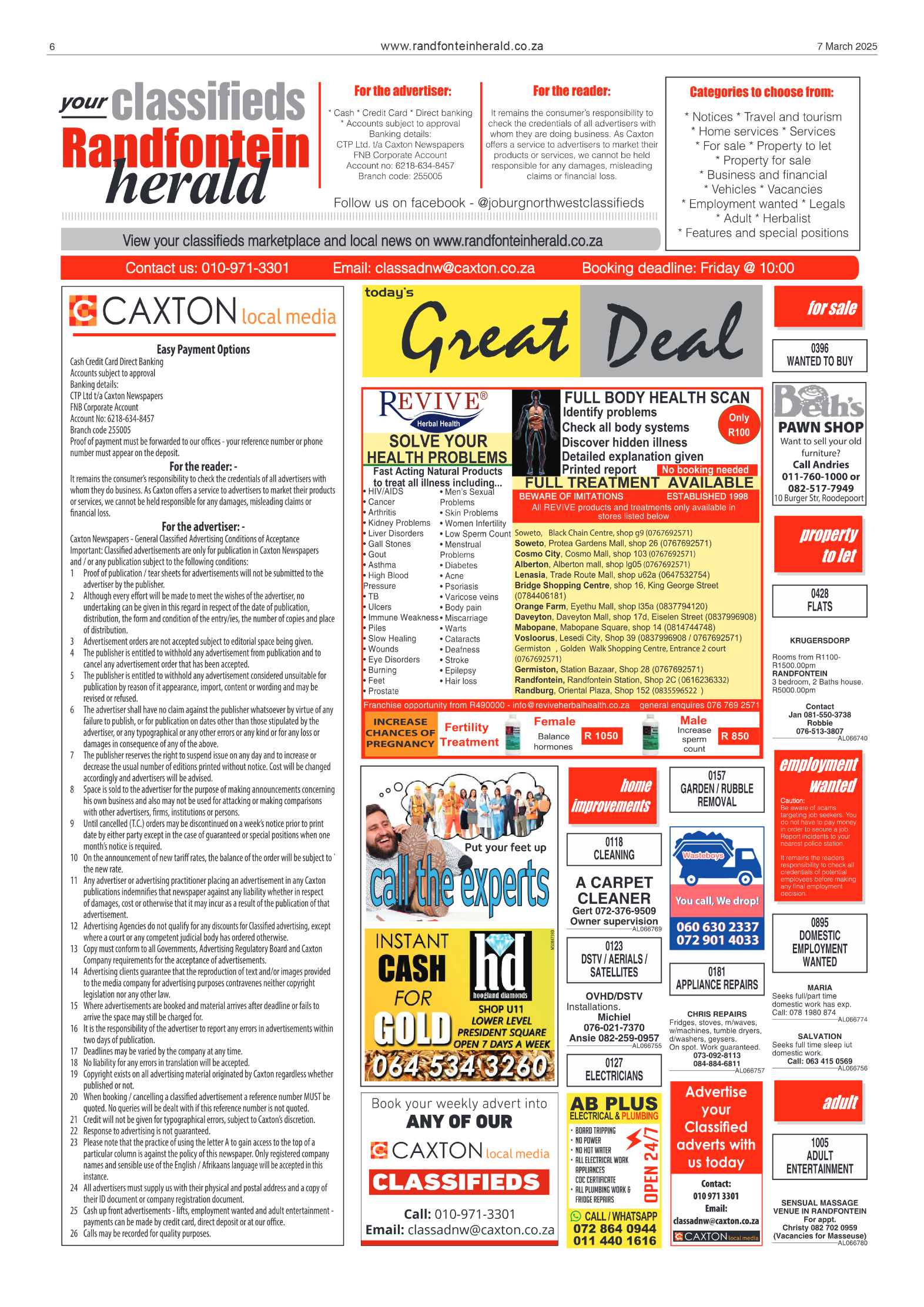 Randfontein Herald 7 March 2025 page 6