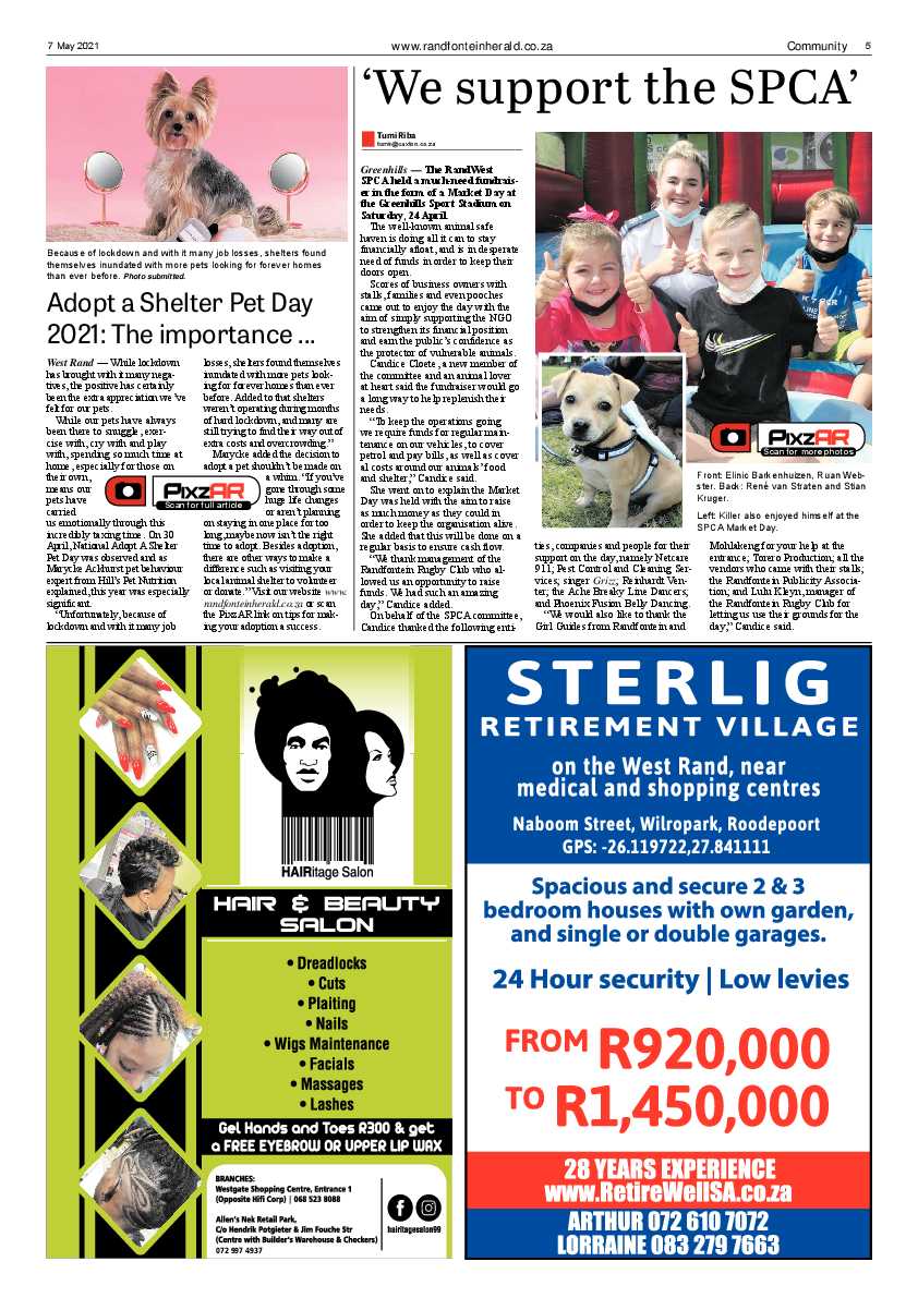 Randfontein Herald 7 May 2021 page 5
