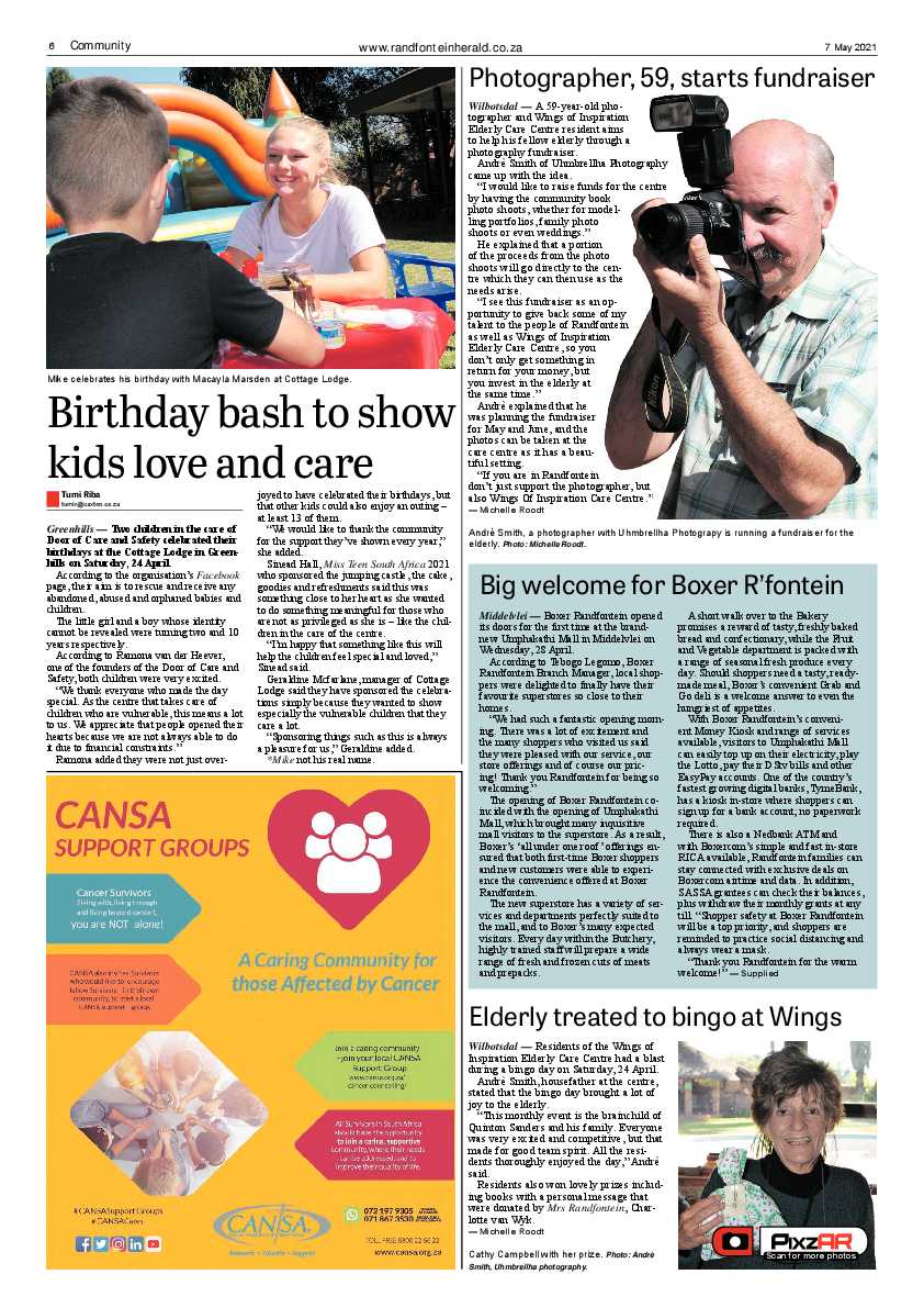 Randfontein Herald 7 May 2021 page 6
