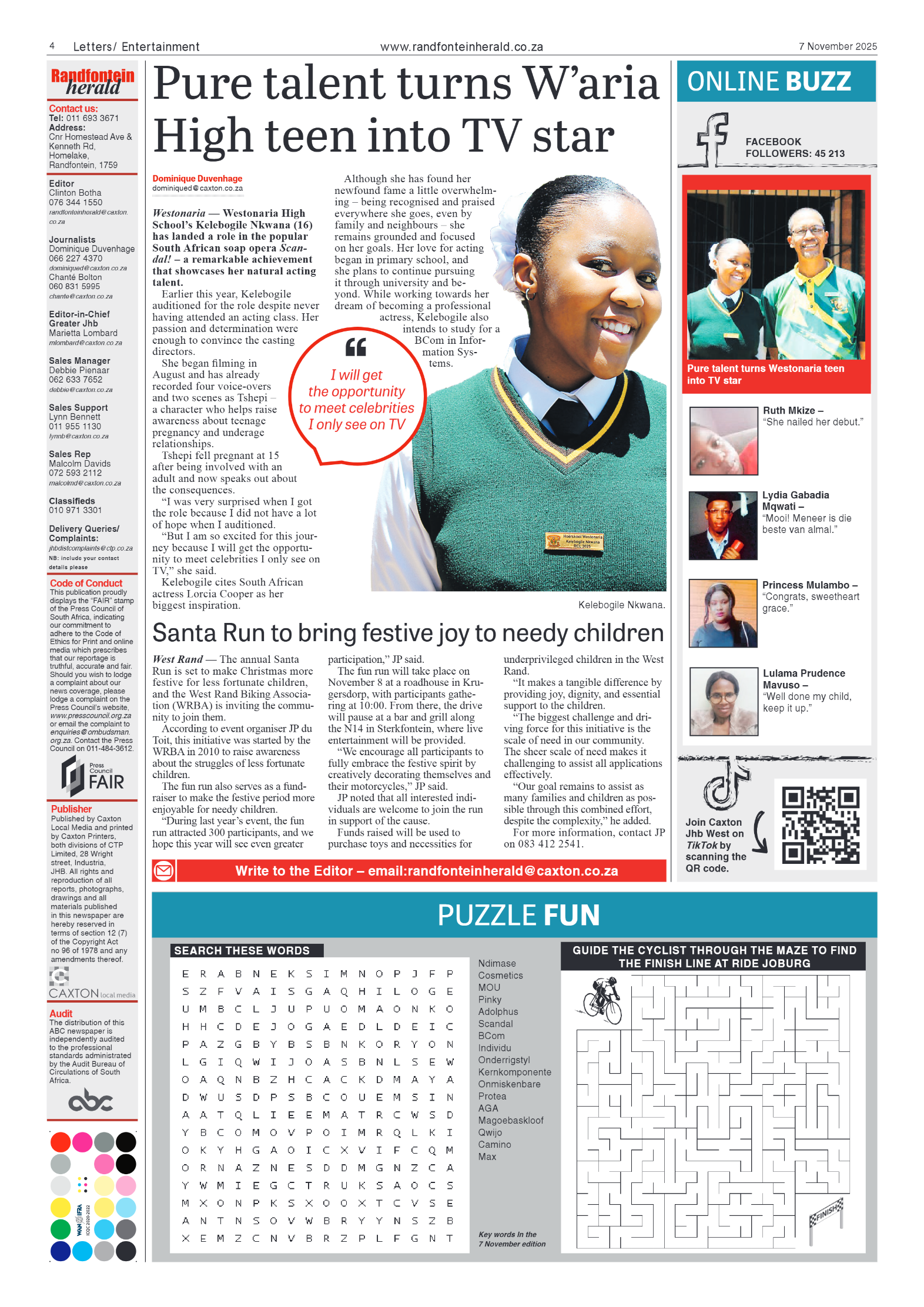 Randfontein Herald 7 November 2025 page 4