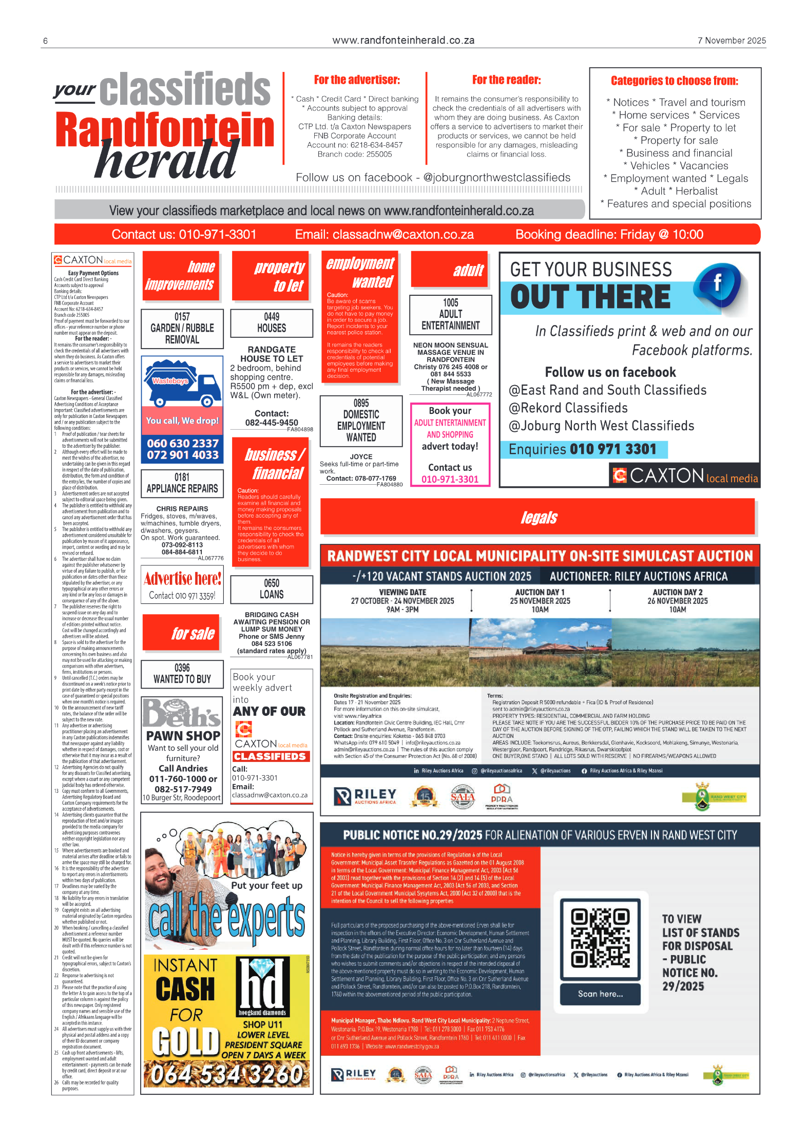 Randfontein Herald 7 November 2025 page 6