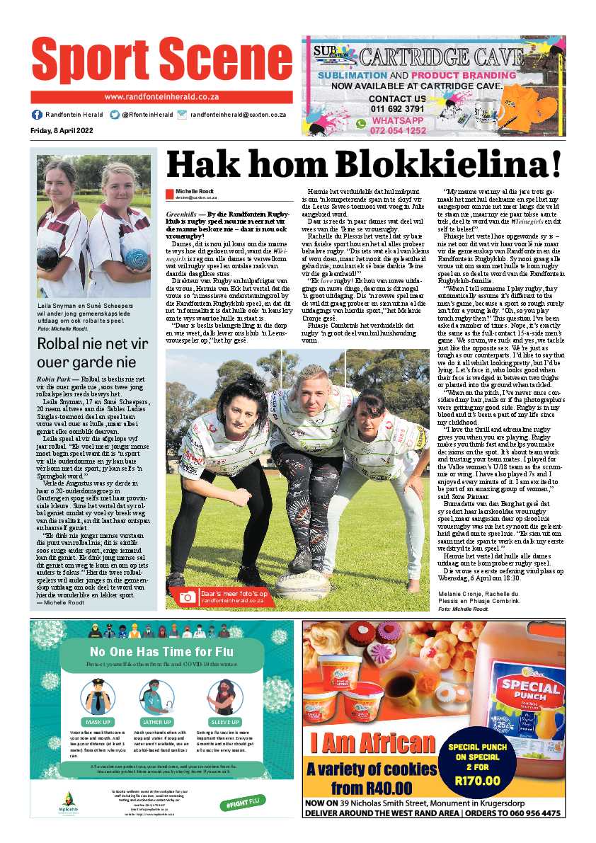 Randfontein Herald 8 April 2022 page 12