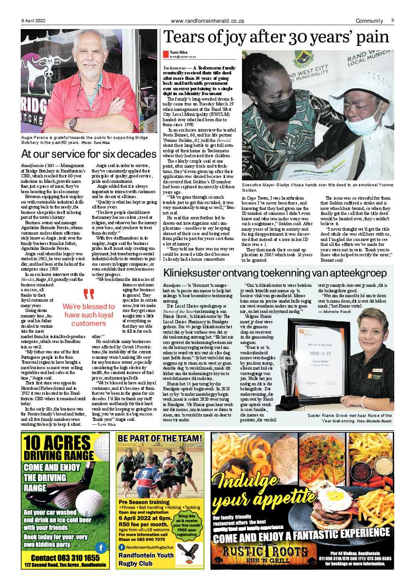 Randfontein Herald 8 April 2022 page 3