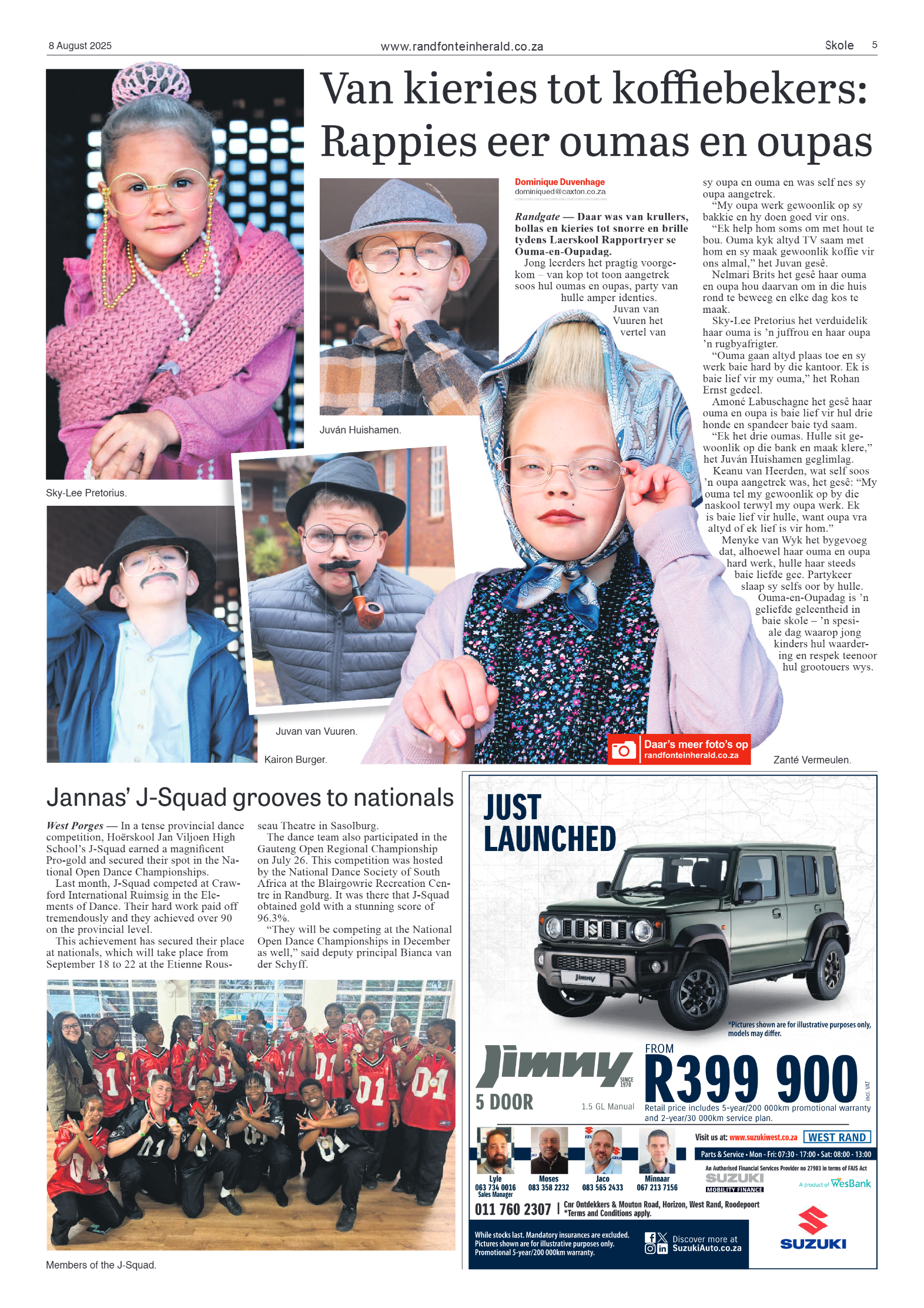 Randfontein Herald 8 August 2025 page 5